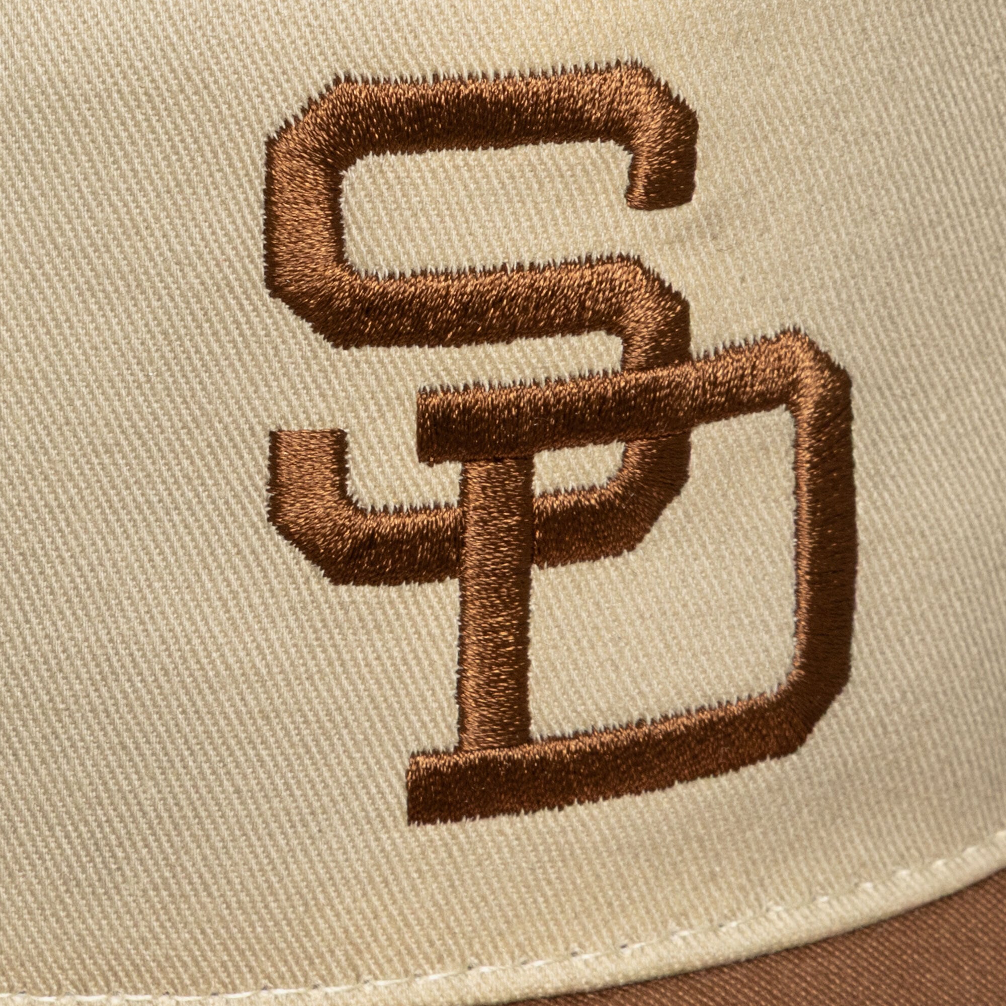 Men's Mitchell & Ness  Cream San Diego Padres Retro Roots Deadstock Cooperstown Snapback Hat