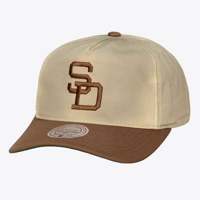  San Diego Padres Mitchell & Ness Retro Roots Deadstock Cooperstown Snapback Hat - Cream