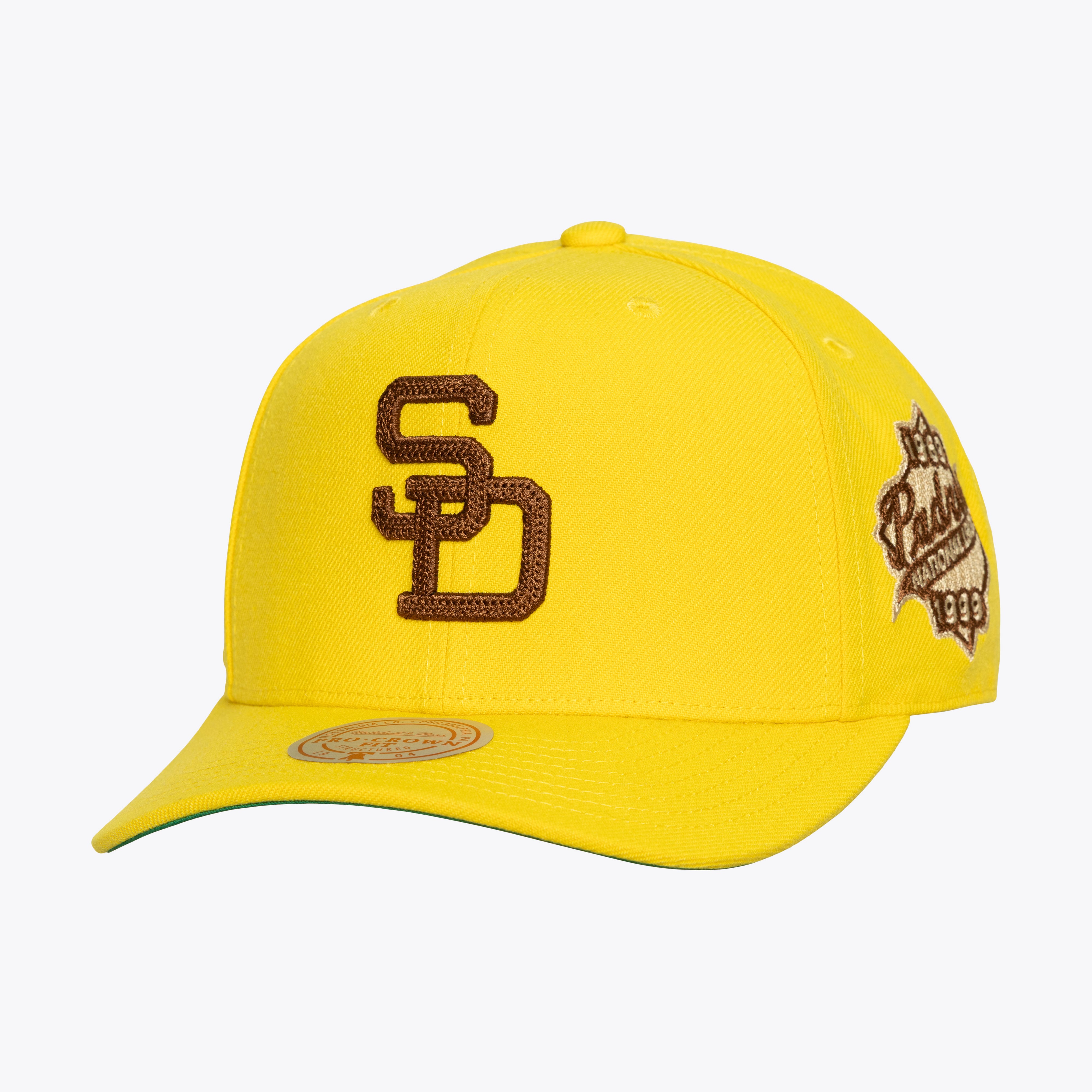 Men's Mitchell & Ness  Gold San Diego Padres Secondary Pop Pro Snapback Hat