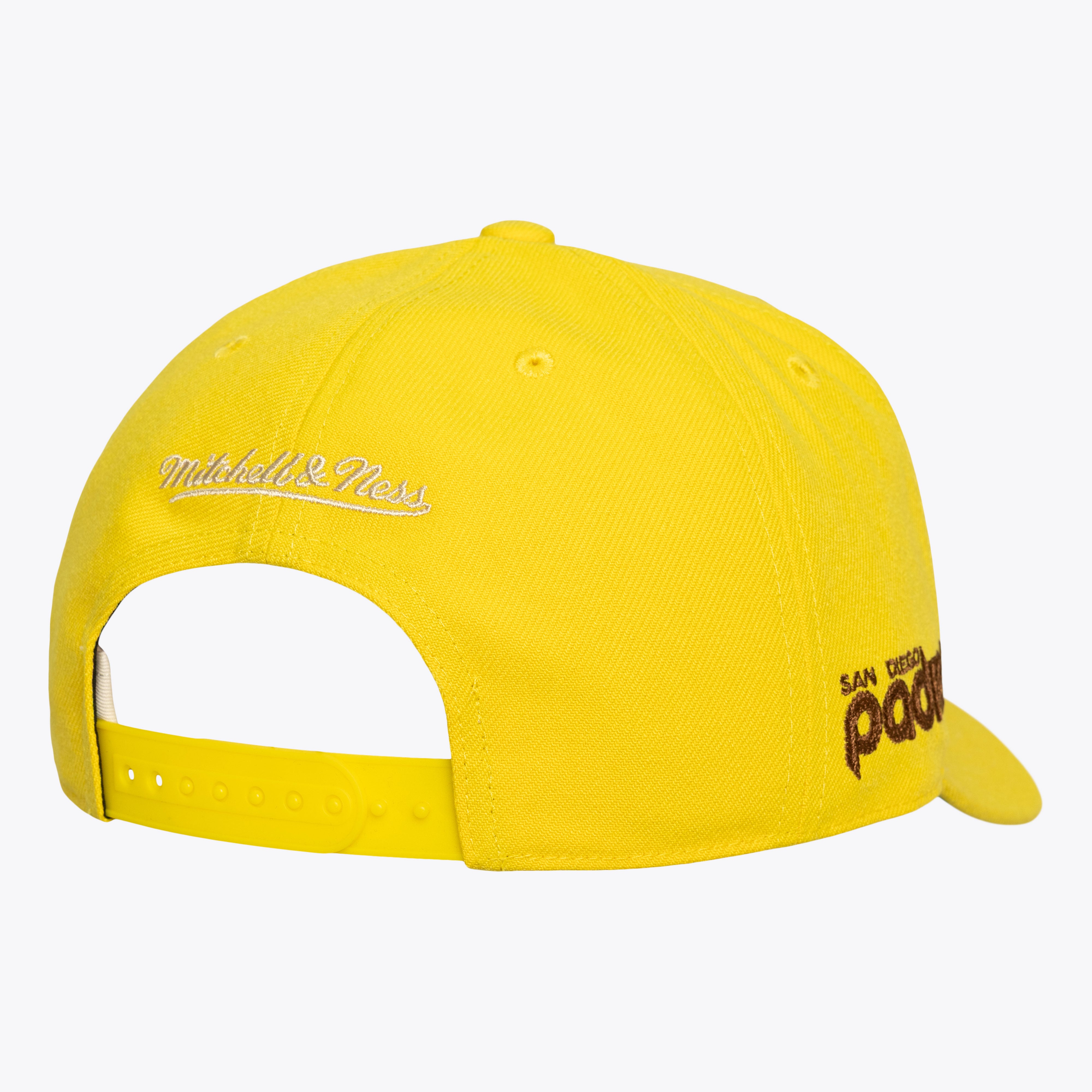 Men's Mitchell & Ness  Gold San Diego Padres Secondary Pop Pro Snapback Hat
