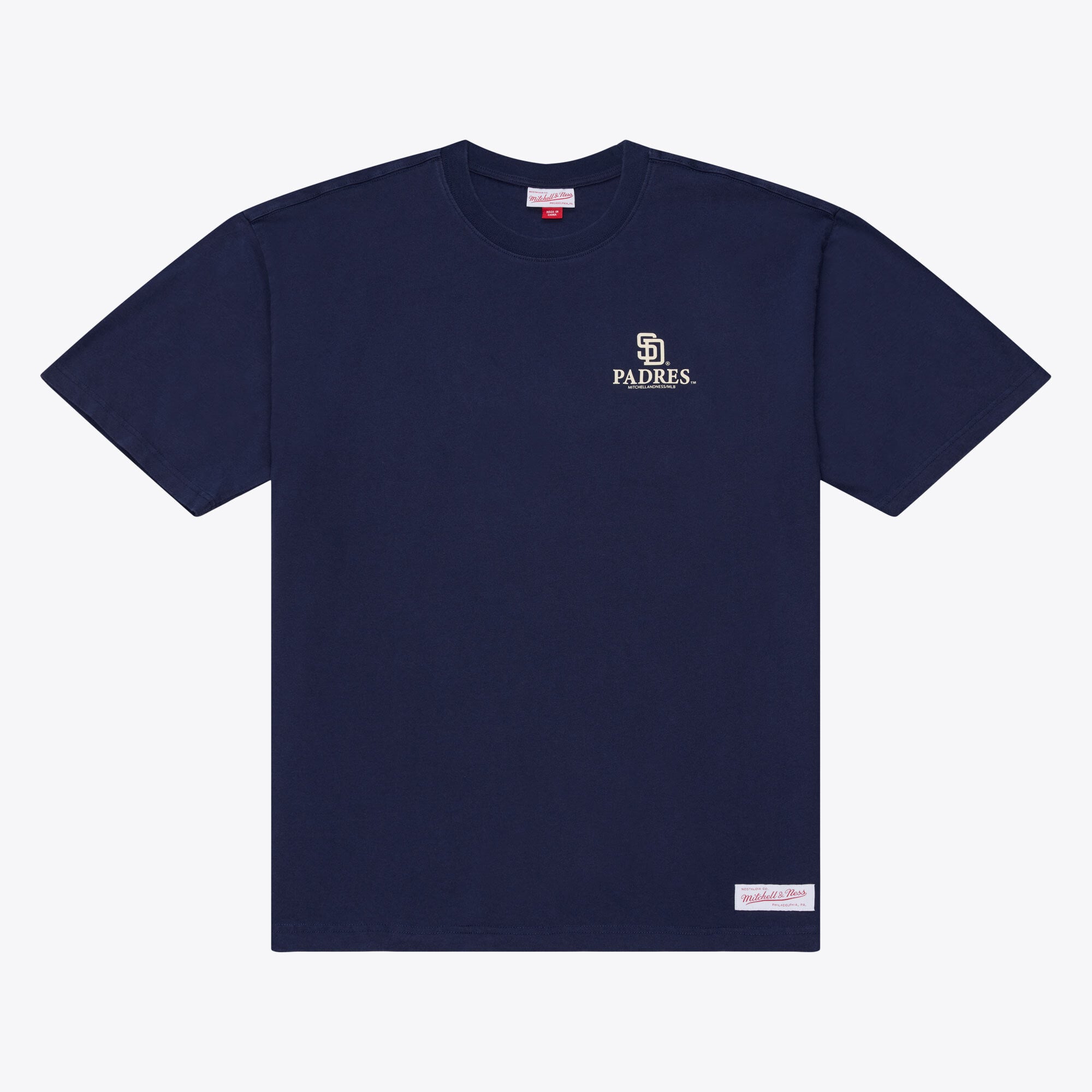 Men's Mitchell & Ness Navy San Diego Padres Core Essentials T-Shirt