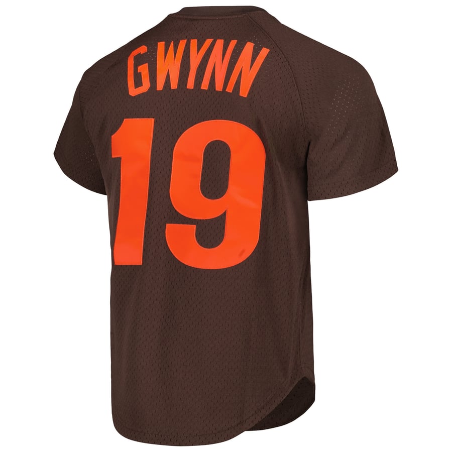Tony Gwynn San Diego Padres Mitchell & Ness 1985 Authentic Cooperstown Collection Mesh Batting Practice Jersey - Brown