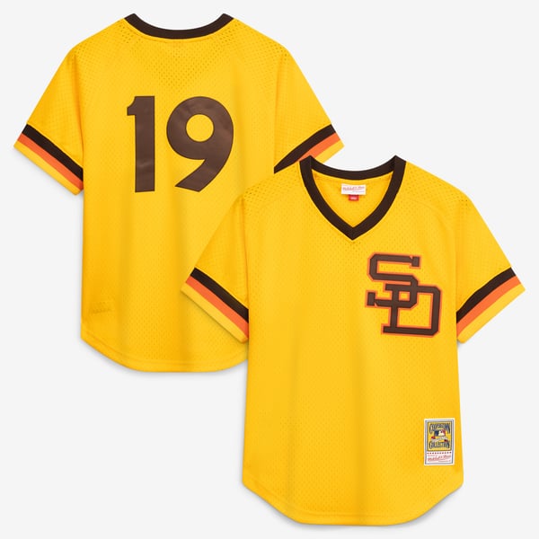 メンズ Mitchell&Ness トニー・グウィン ゴールド サンディエゴ 