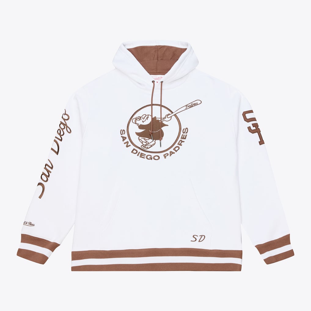 メンズ Mitchell&Ness ホワイト サンディエゴ・パドレス Cooperstown 