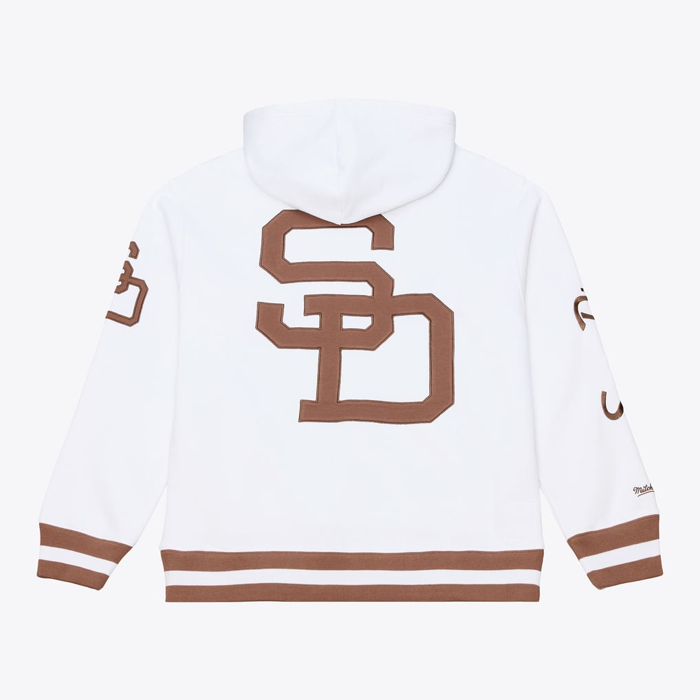 メンズ Mitchell&Ness ホワイト サンディエゴ・パドレス Cooperstown 