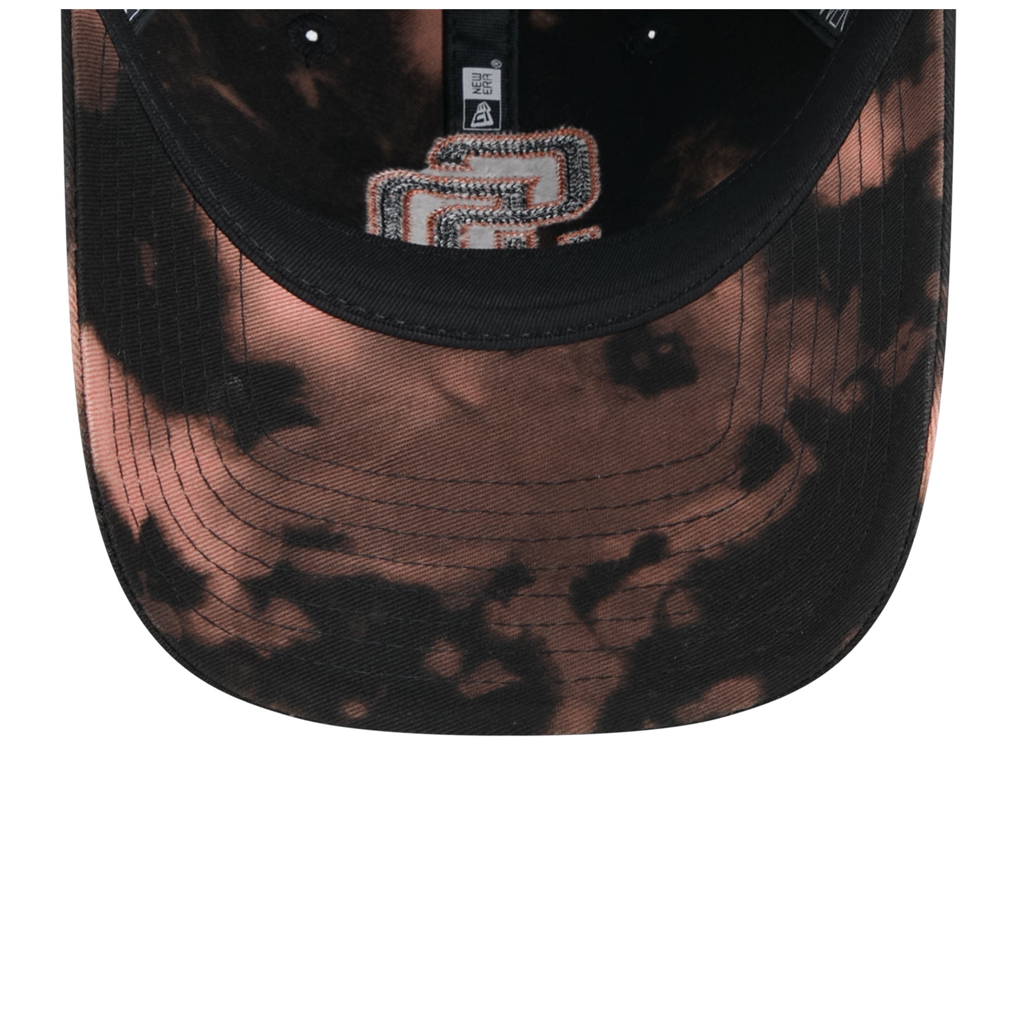 Men's New Era  Black San Diego Padres Bleach Wash 9TWENTY Adjustable Hat