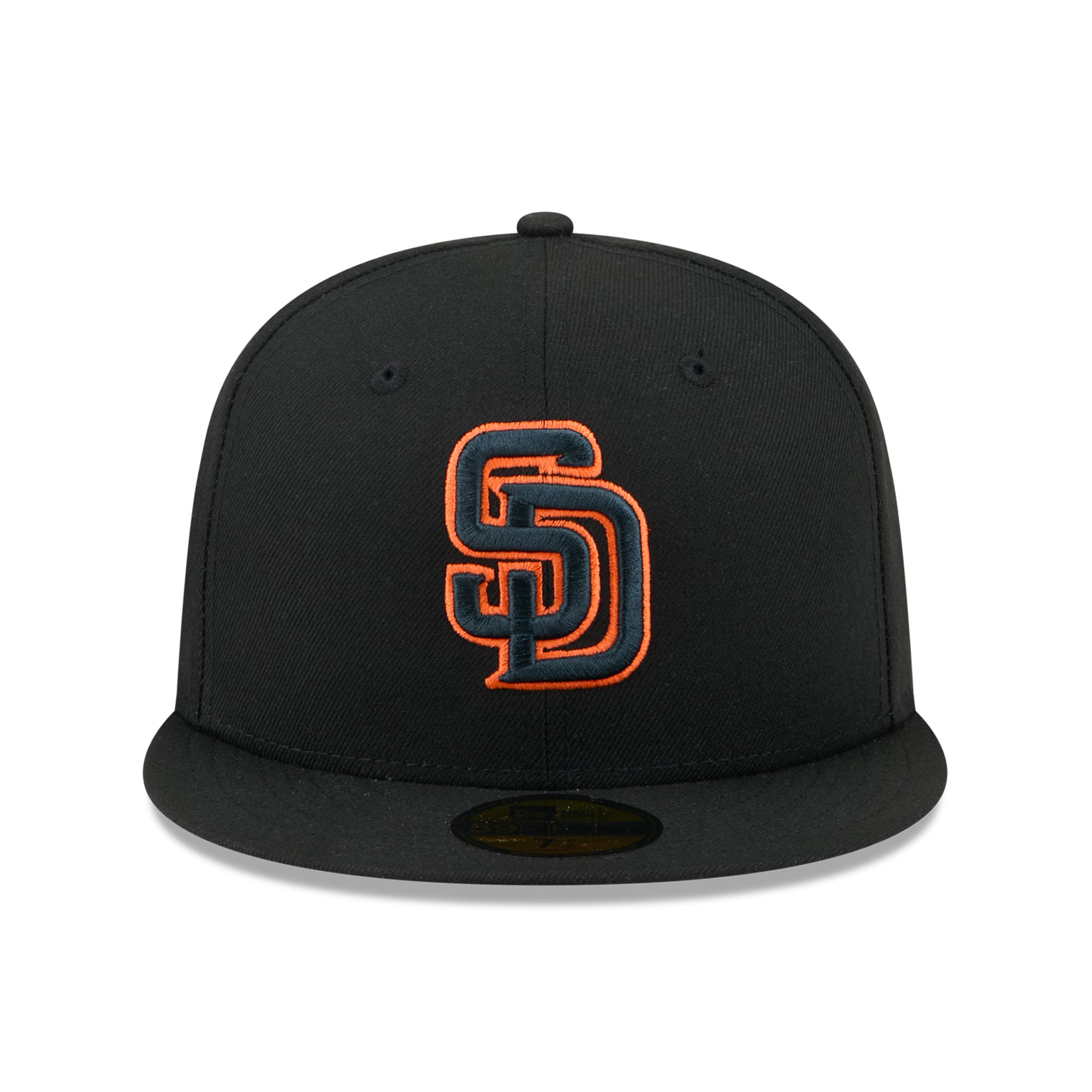 Casquette ajustée New Era 59FIFTY noire pour homme, motif San Diego Padres.