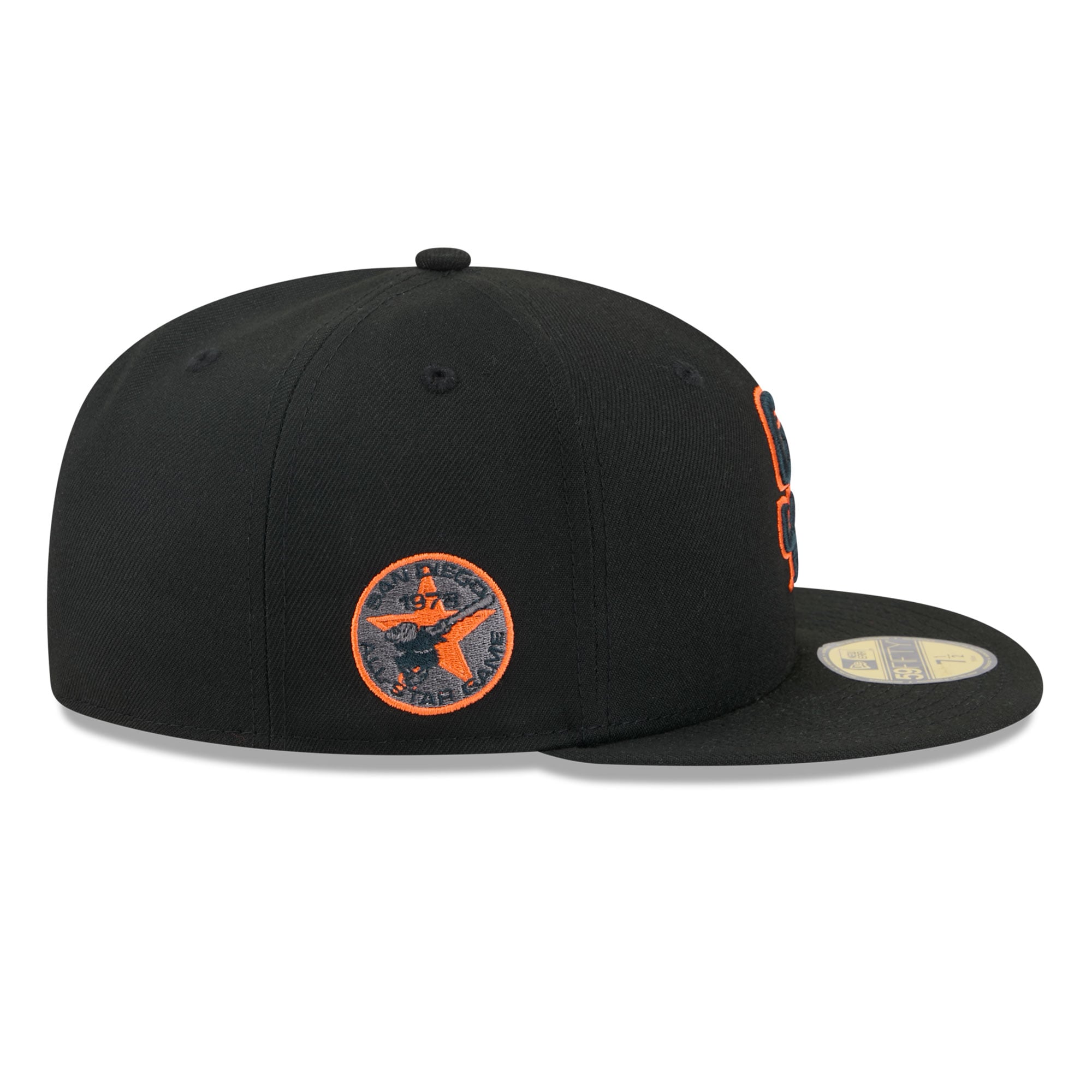Casquette ajustée New Era 59FIFTY noire pour homme, motif San Diego Padres.