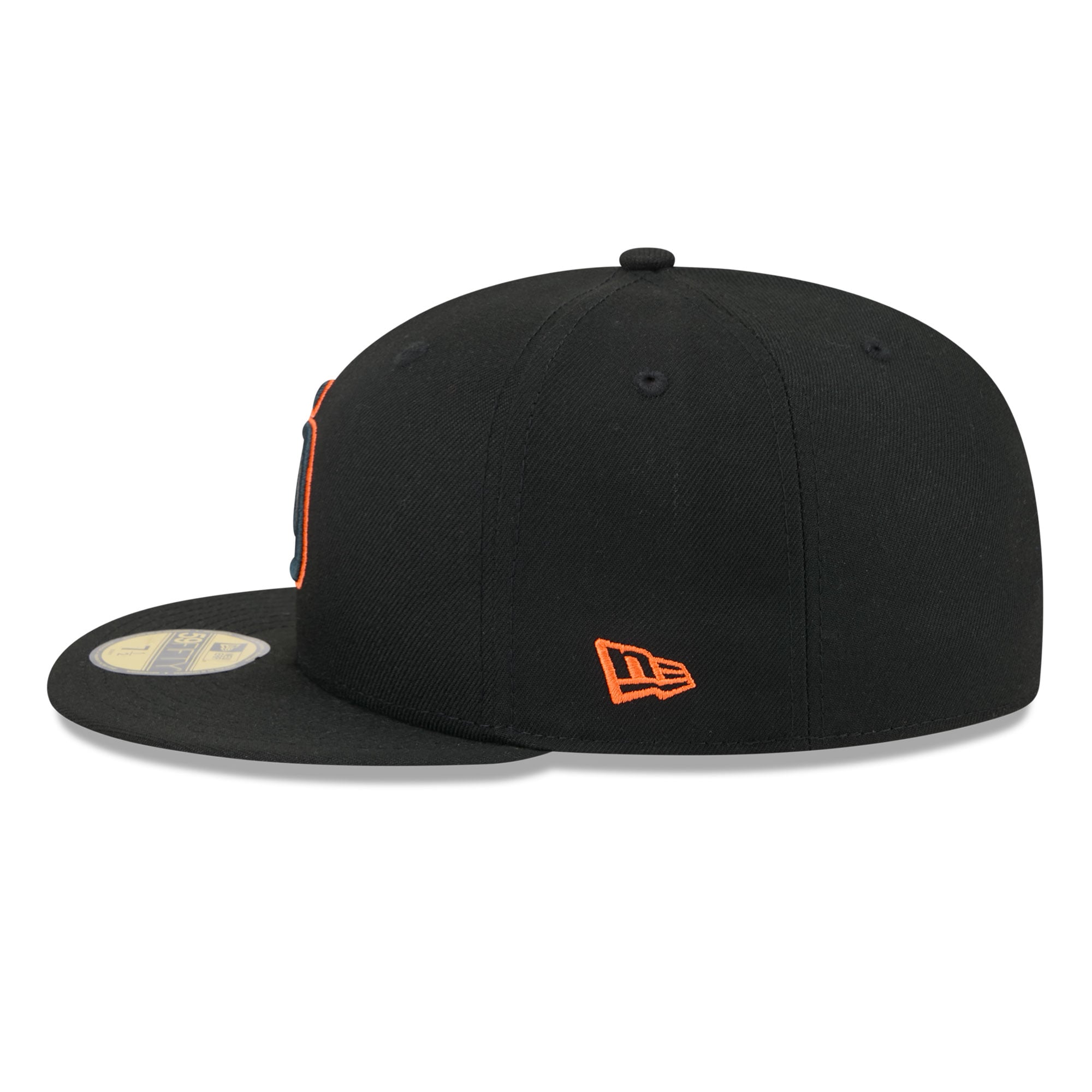 Casquette ajustée New Era 59FIFTY noire pour homme, motif San Diego Padres.