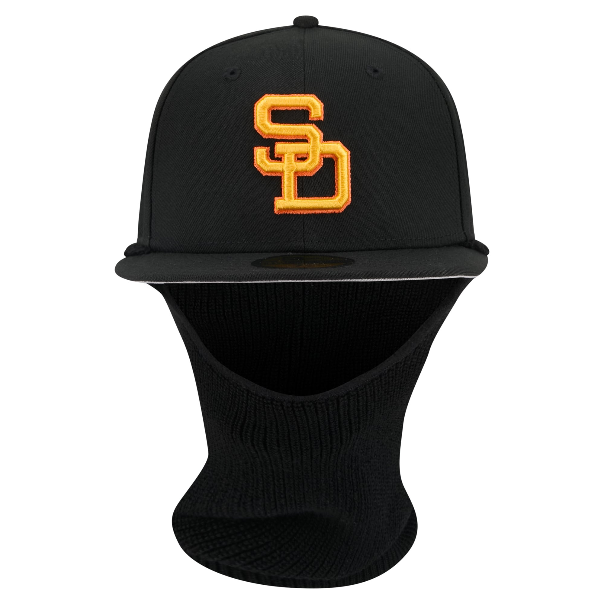 Casquette ajustée New Era noire San Diego Padres 59FIFTY pour homme