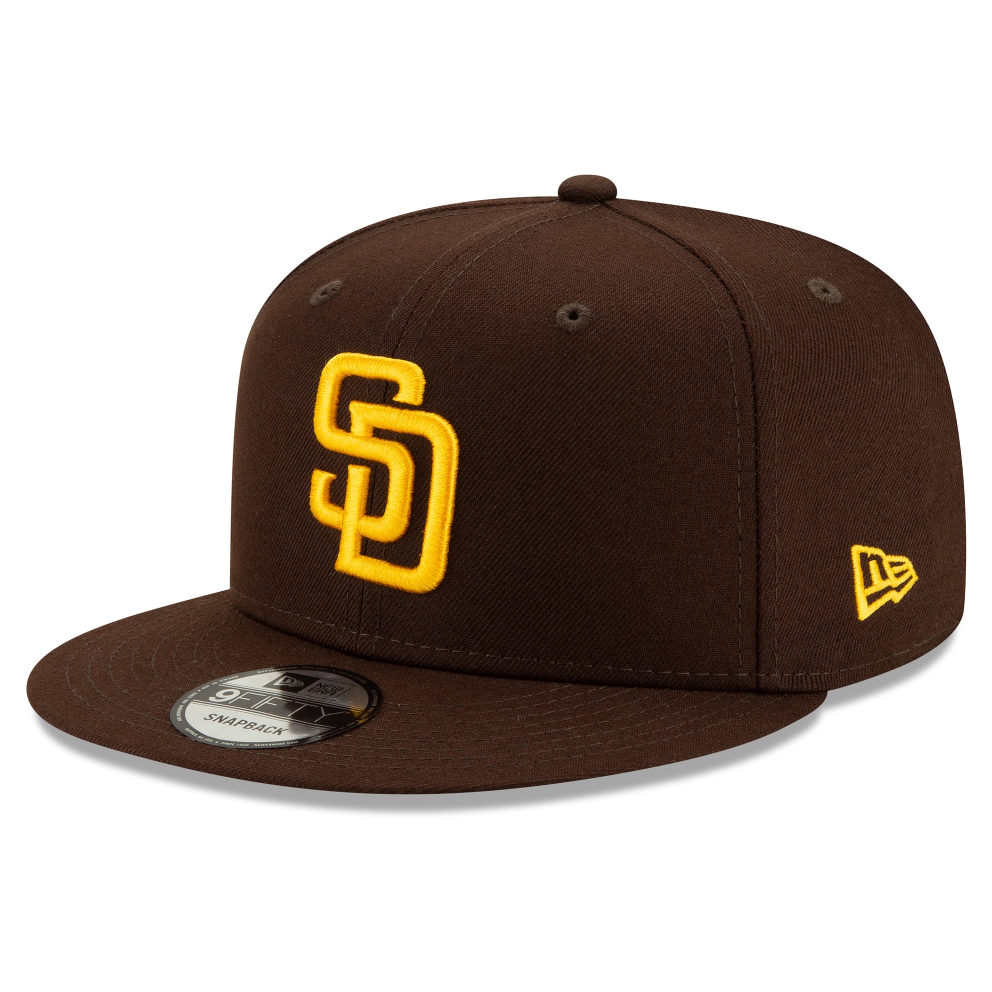 Casquette snapback New Era marron pour homme, San Diego Padres 2026, écusson latéral des séries éliminatoires de la MLB, modèle 9FIFTY