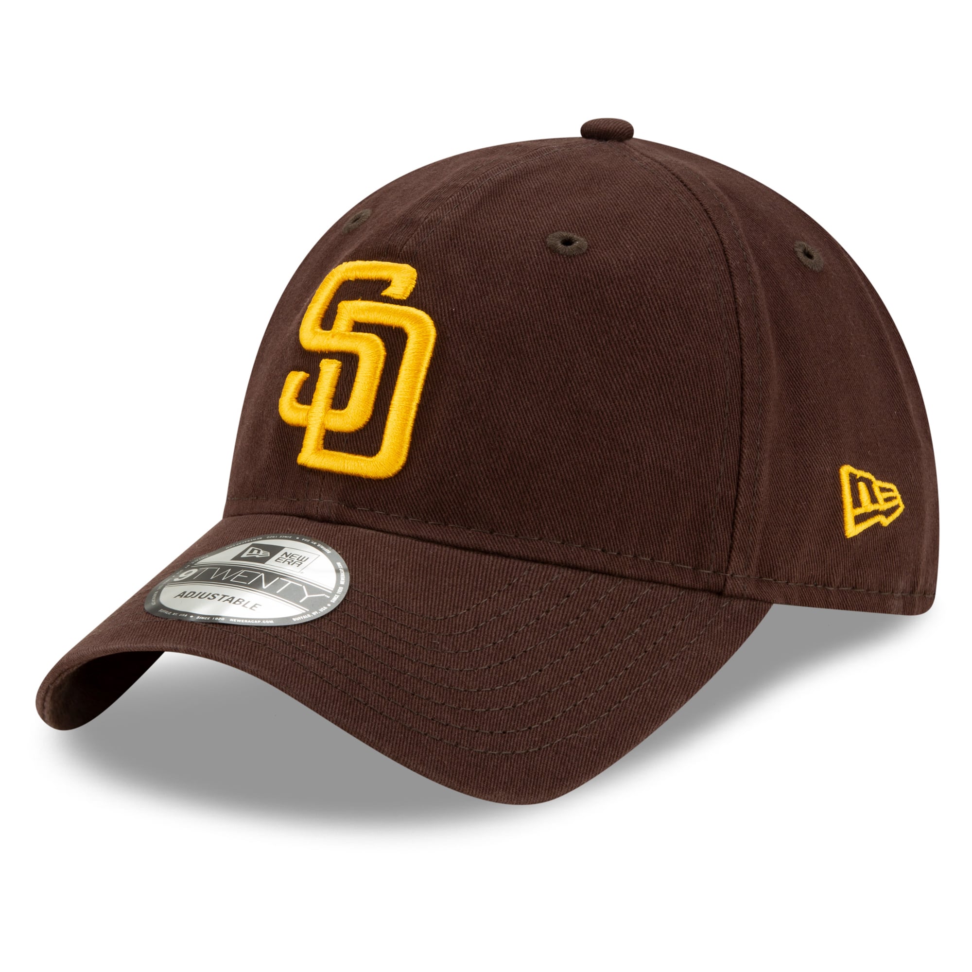 Casquette ajustable New Era marron San Diego Padres 2026 MLB Postseason avec écusson latéral 9TWENTY pour homme