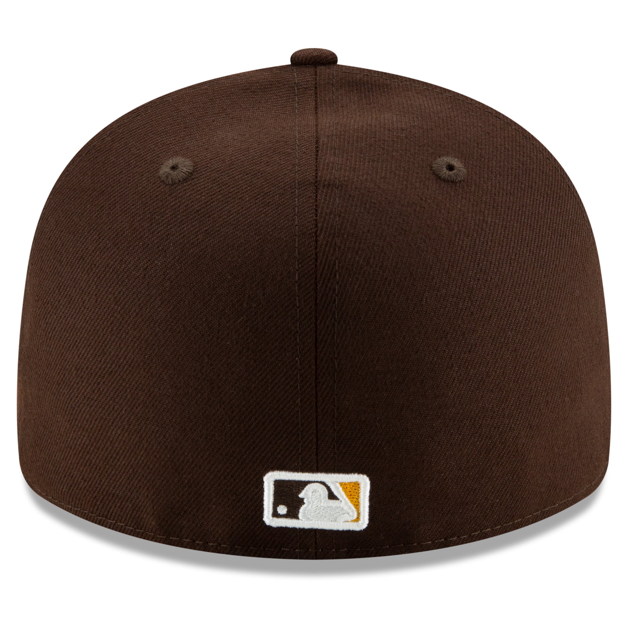 Casquette ajustée New Era 59FIFTY marron pour homme, modèle San Diego Padres 2026 MLB Postseason Side Patch.