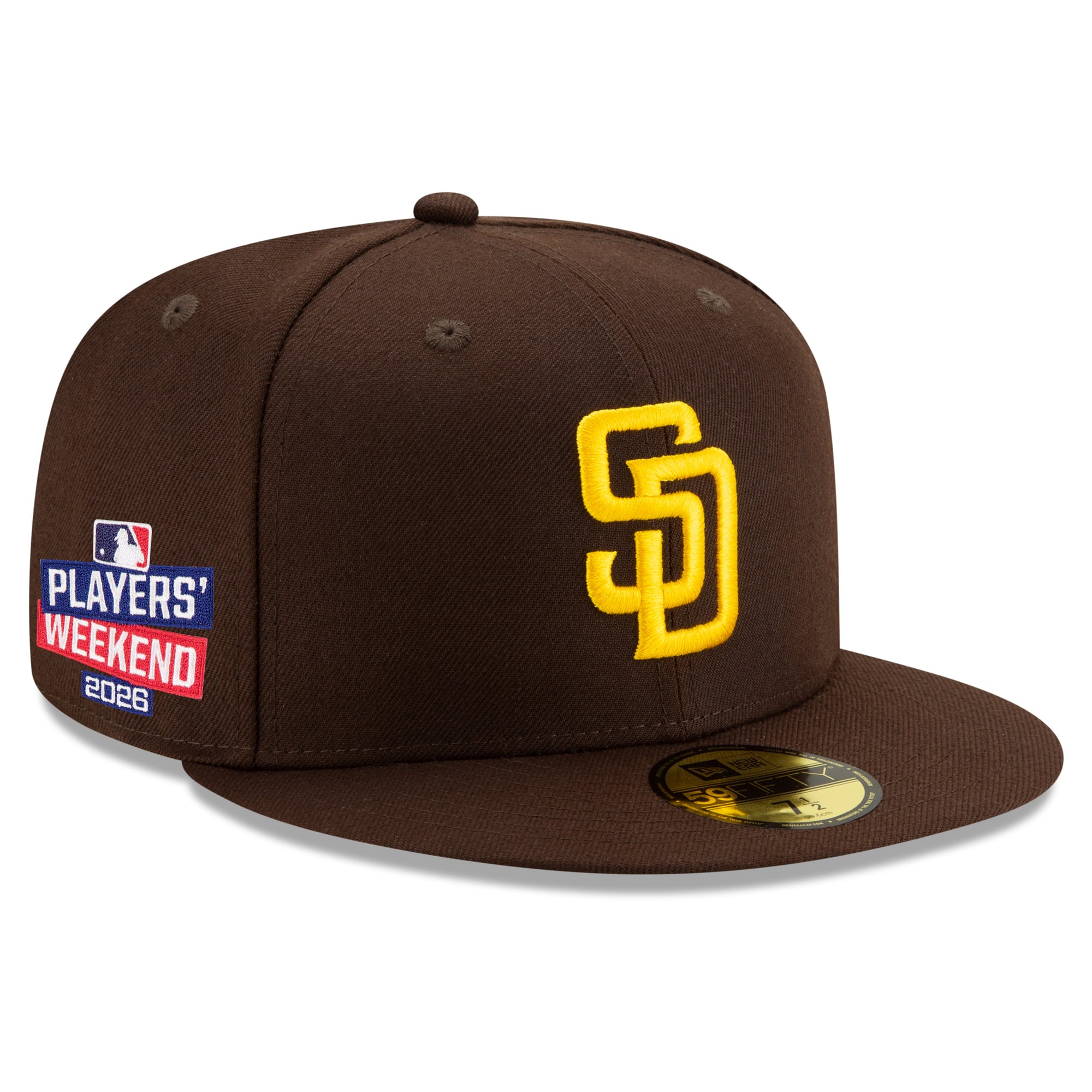 Men's New Era Brown San Diego Padres 2026 Players' Weekend Authentic Collection 59FIFTY Fitted Hat