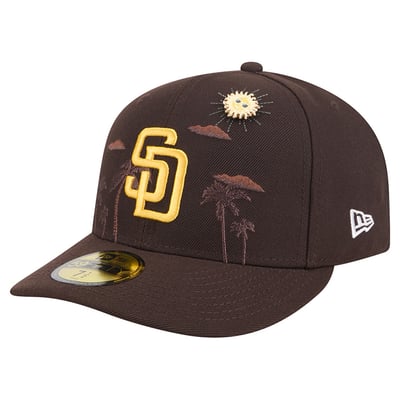 San Diego Padres New Era City Icon Pin 59FIFTY Fitted Hat - Brown