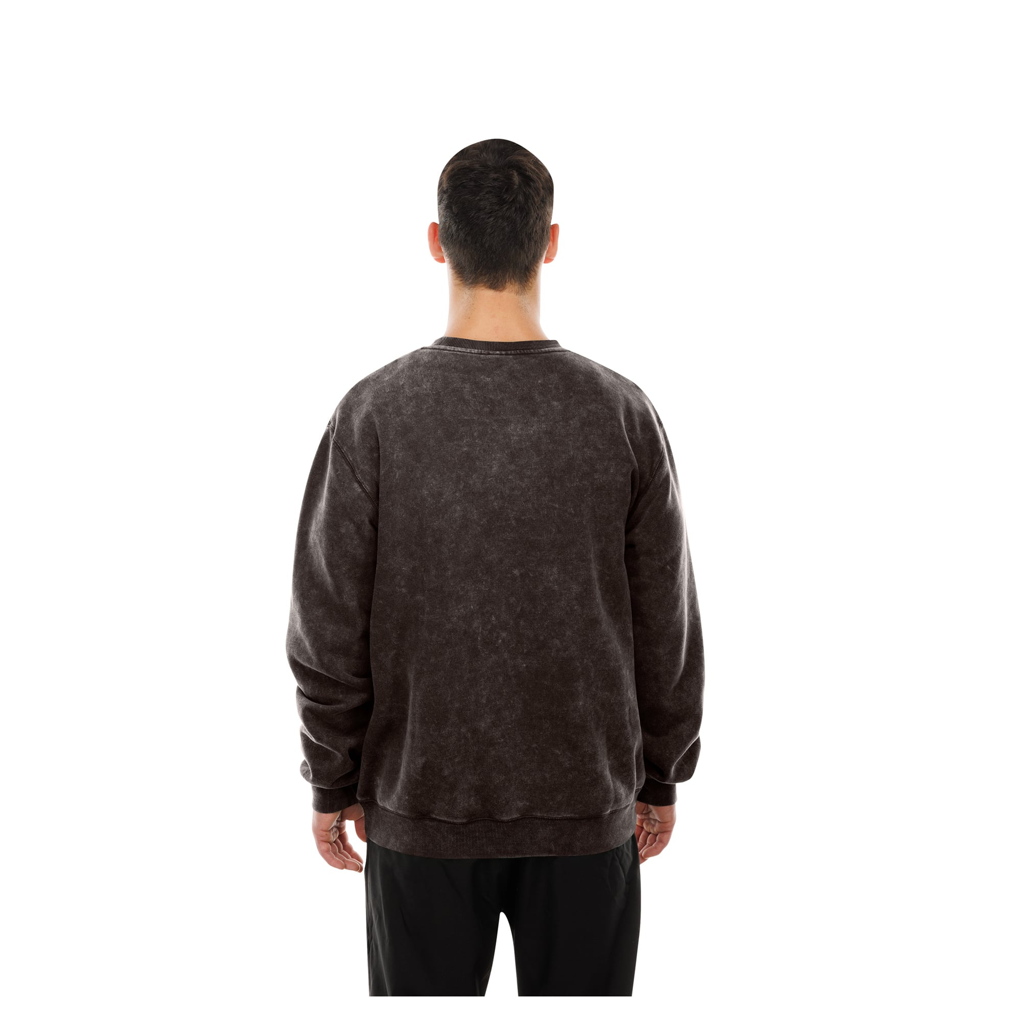 Sweat-shirt à col rond New Era marron San Diego Padres pour homme, délavé aux minéraux