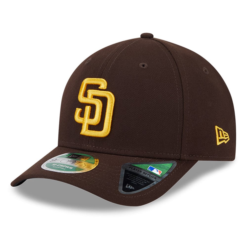 Men's New Era Brown San Diego Padres Player Replica 9FORTY Adjustable Hat