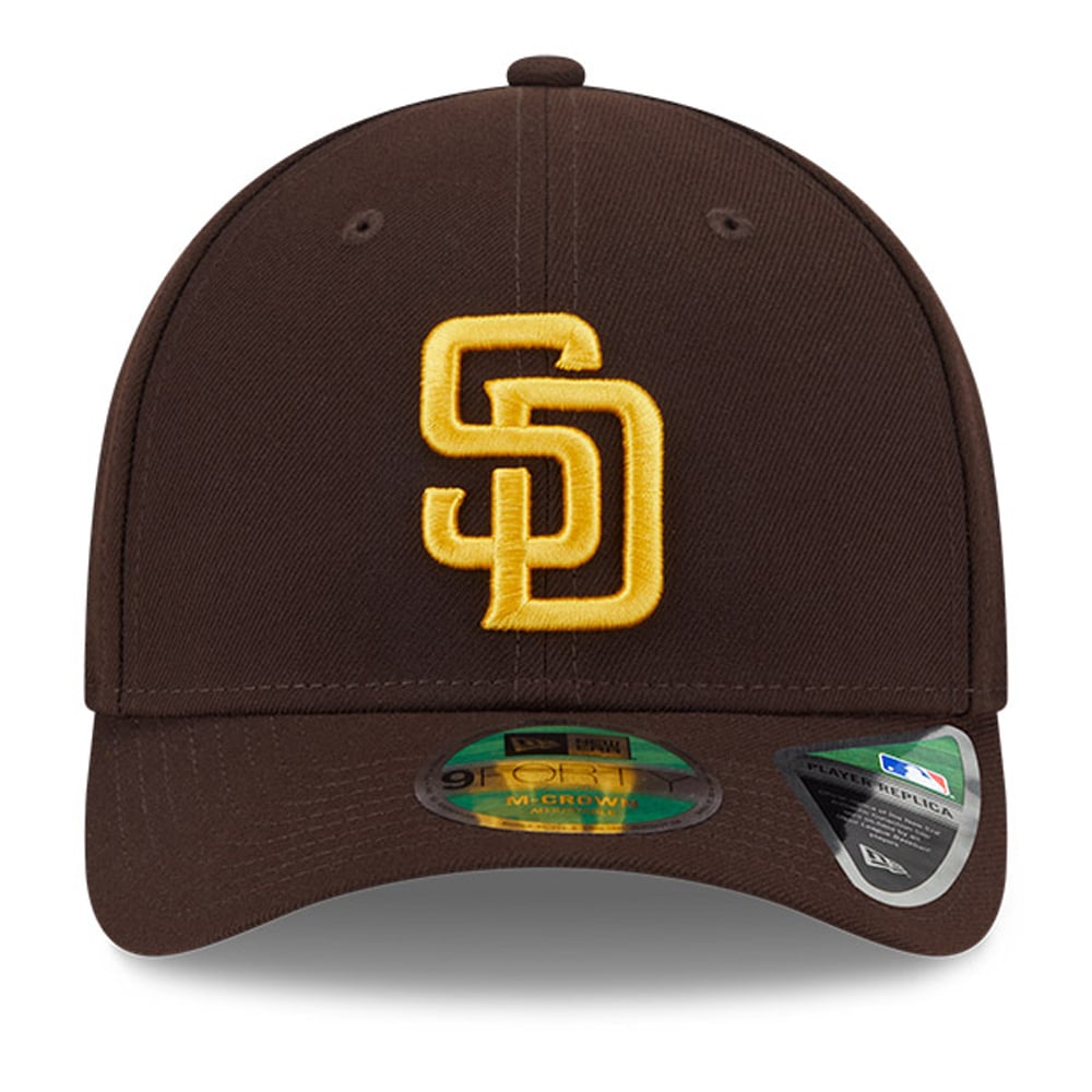 Men's New Era Brown San Diego Padres Player Replica 9FORTY Adjustable Hat