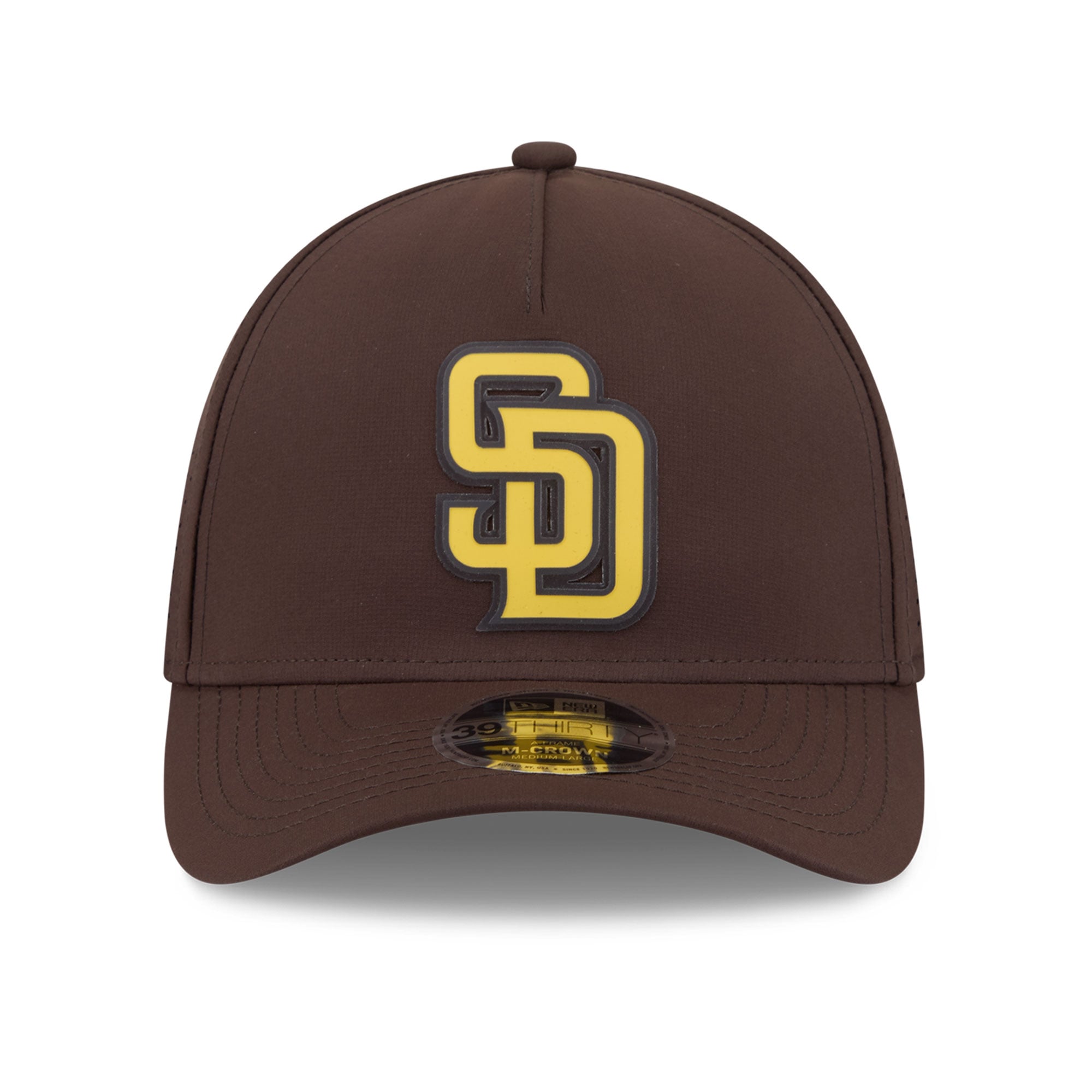 Casquette New Era marron San Diego Padres Tonal 39THIRTY A-Frame Flex pour homme