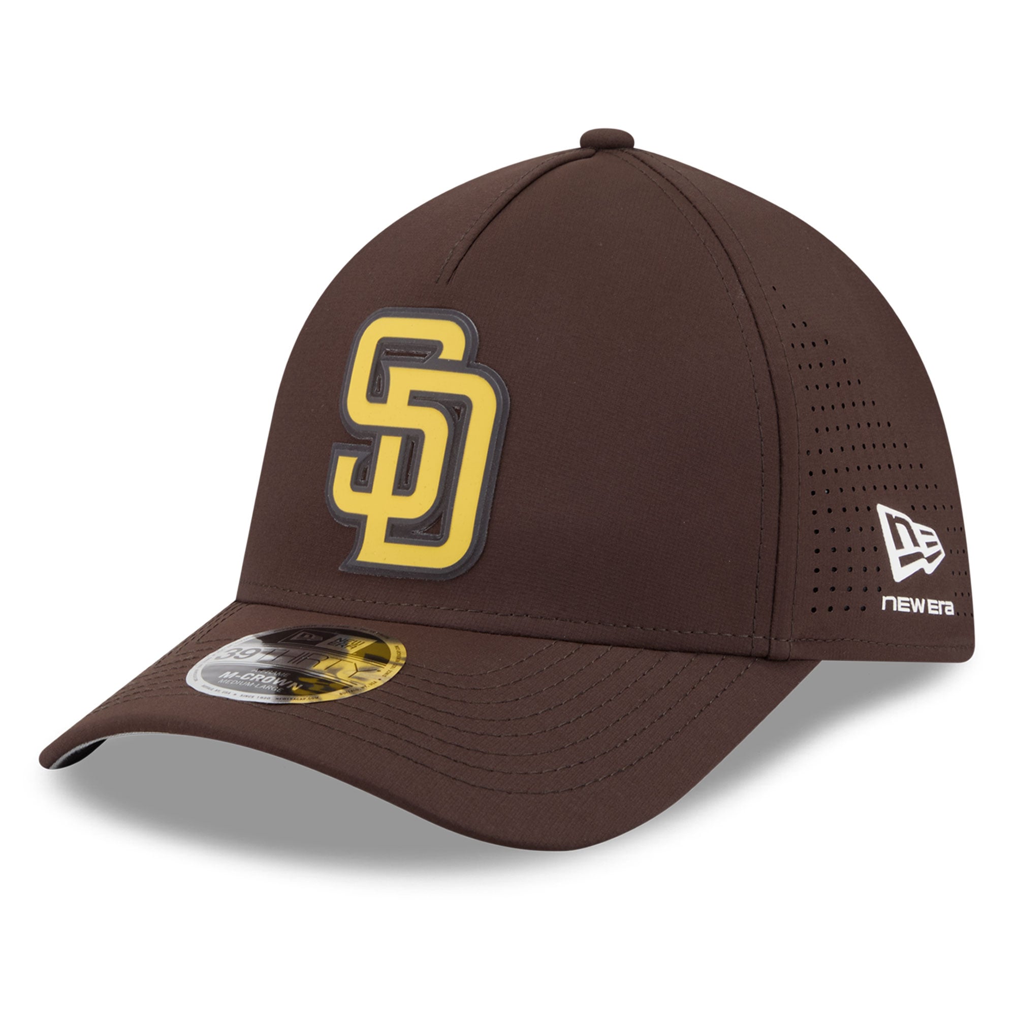 Casquette New Era marron San Diego Padres Tonal 39THIRTY A-Frame Flex pour homme