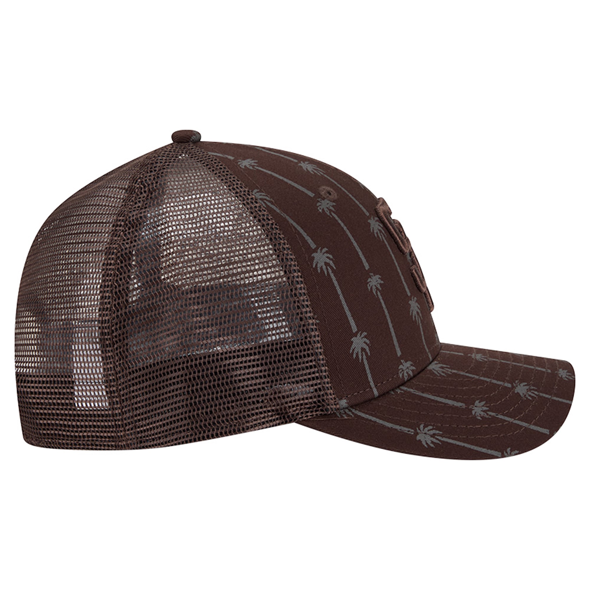 Men's New Era Brown San Diego Padres Tonal Icon 9FORTY M-Crown Adjustable Trucker Hat