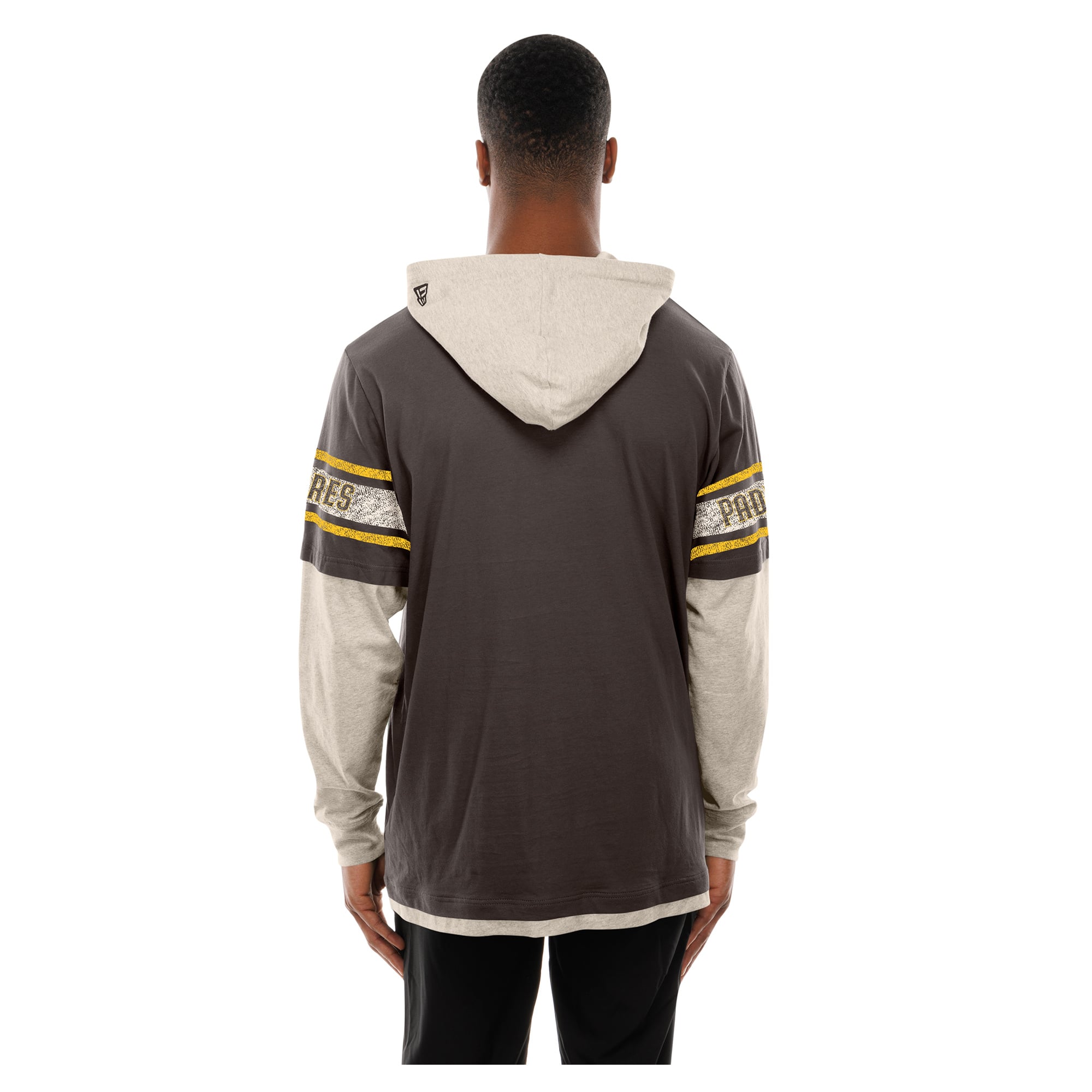 Sweat à capuche rétro New Era marron/crème San Diego Padres pour homme