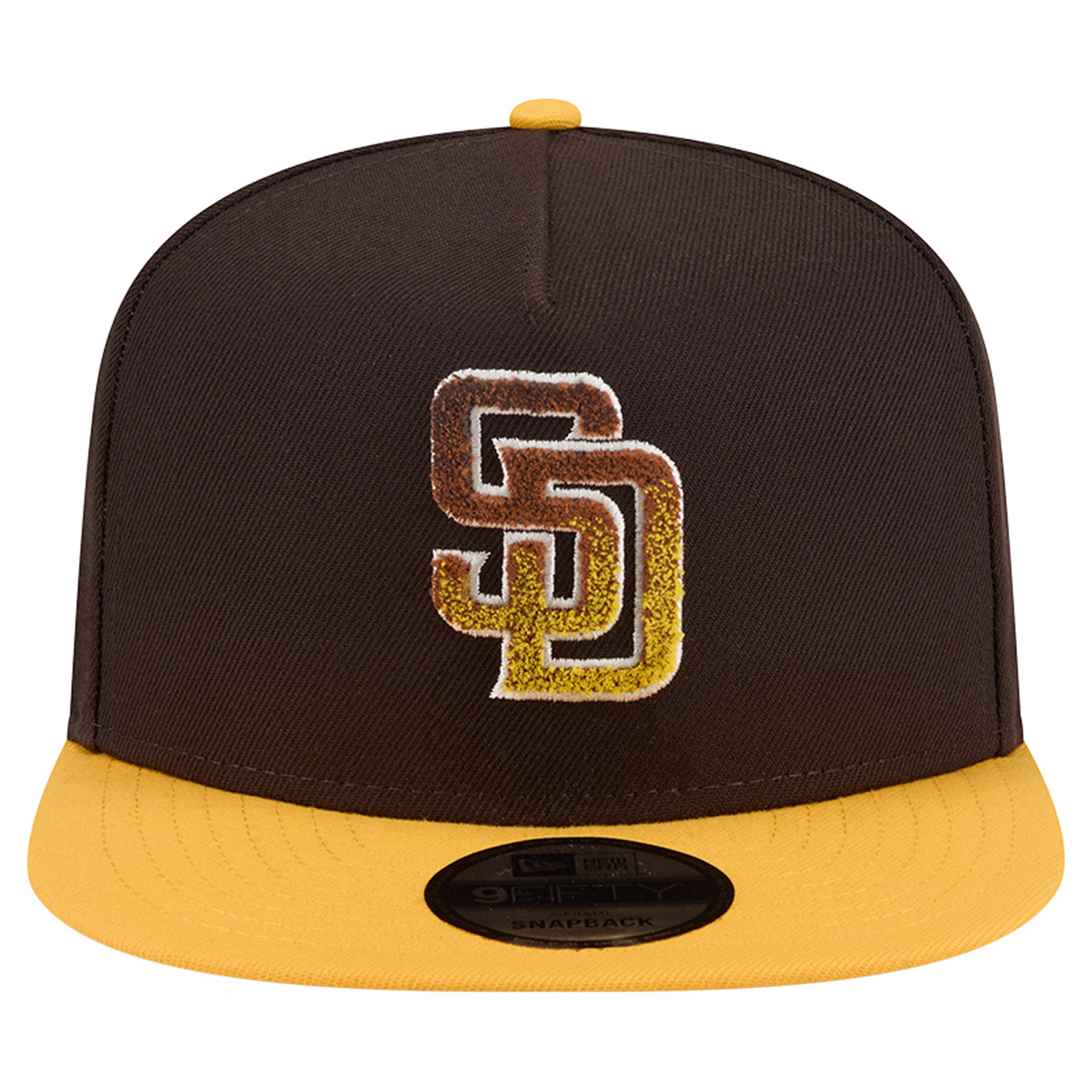 Casquette snapback New Era marron/or San Diego Padres 9FIFTY pour homme