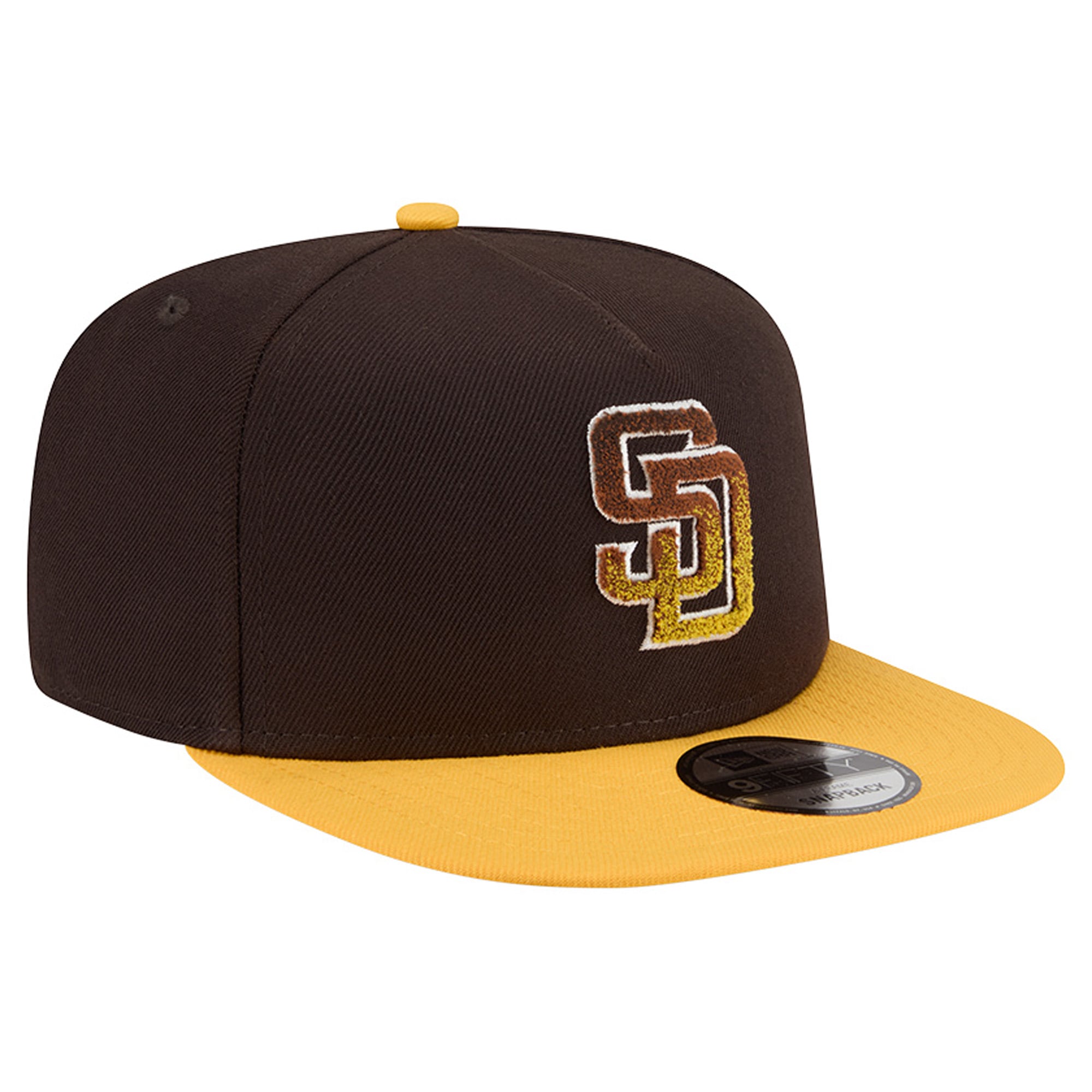 Casquette snapback New Era marron/or San Diego Padres 9FIFTY pour homme