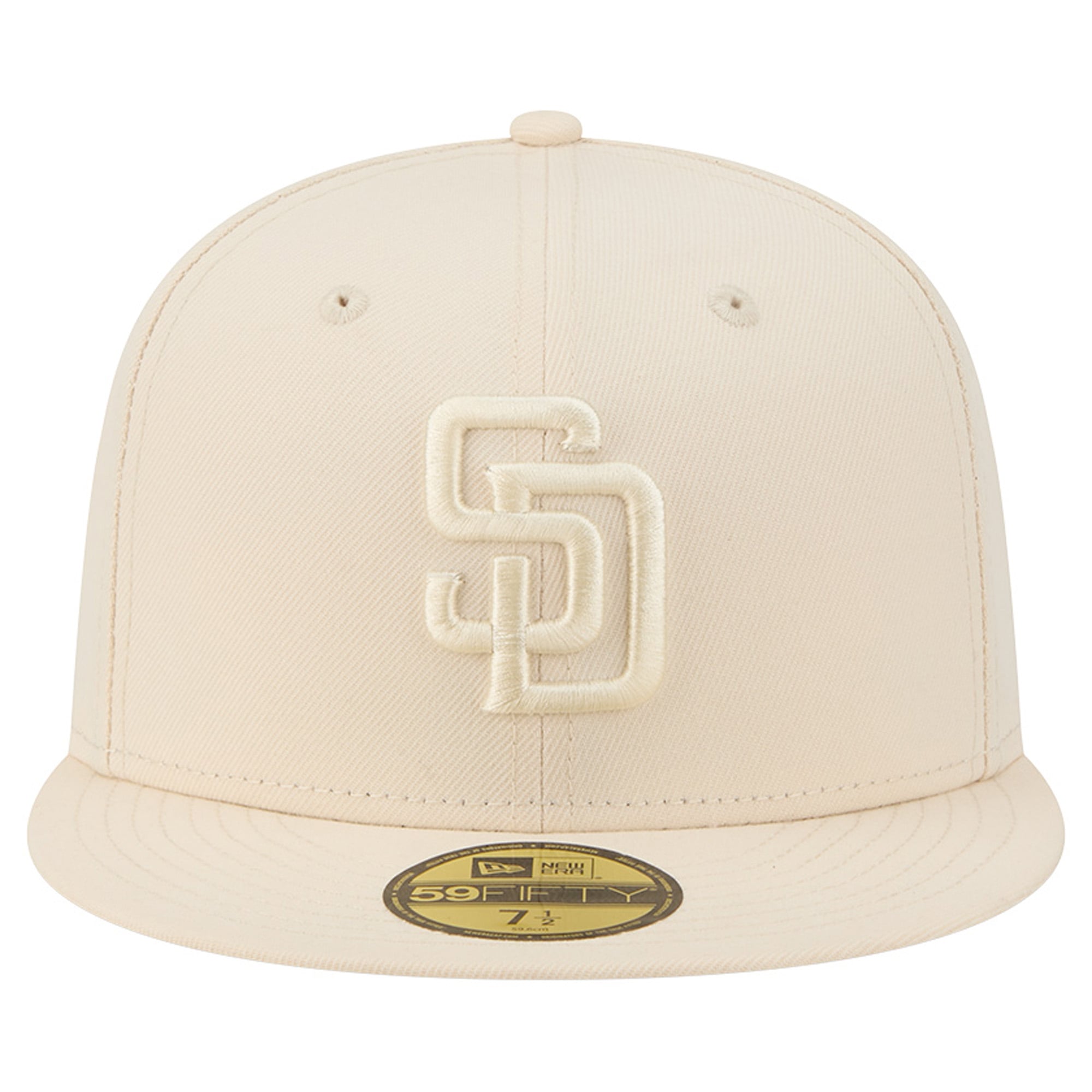 Casquette ajustée New Era crème San Diego Padres 59FIFTY pour homme