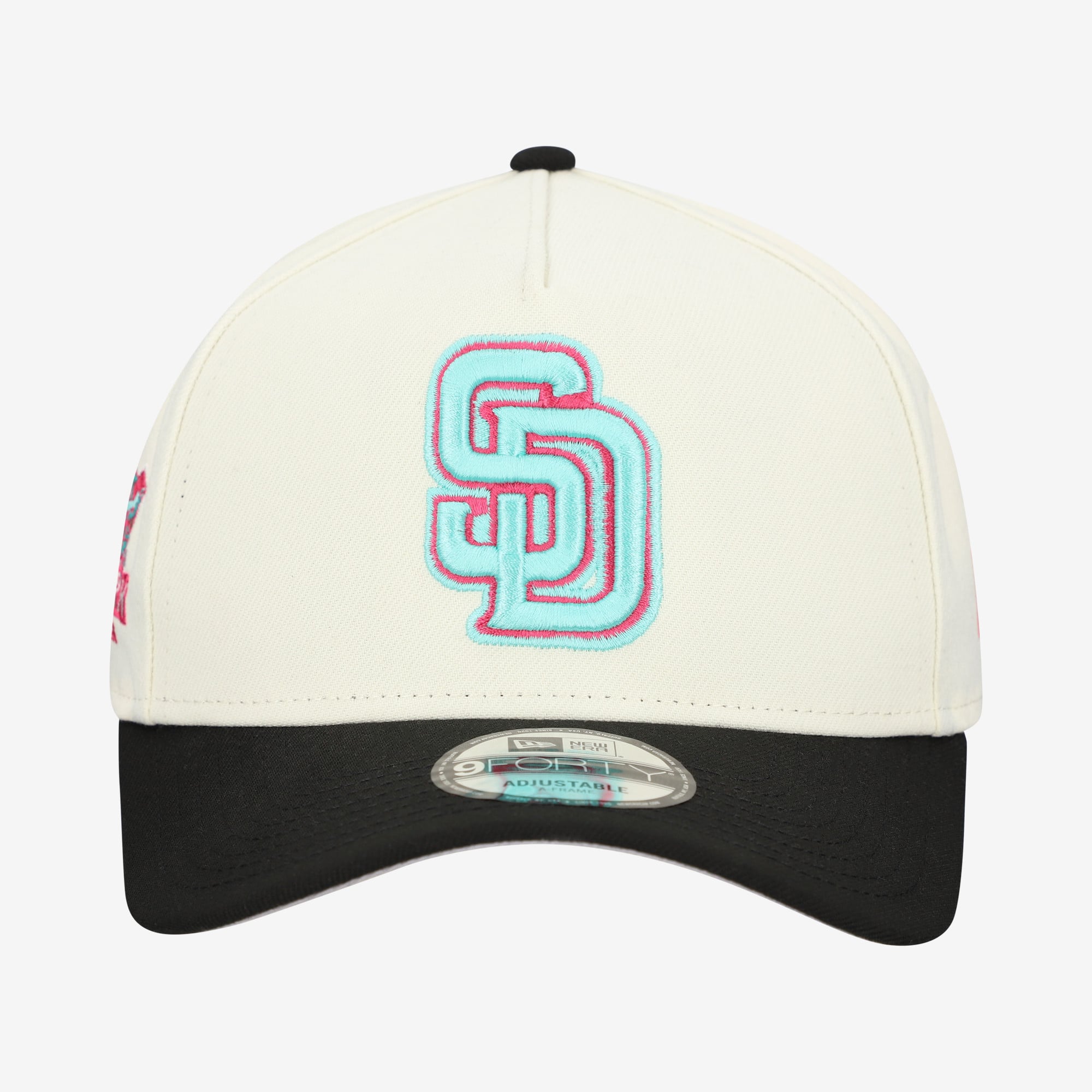 Men's New Era Cream San Diego Padres Stadium Chrome 9FORTY A-Frame Adjustable Hat
