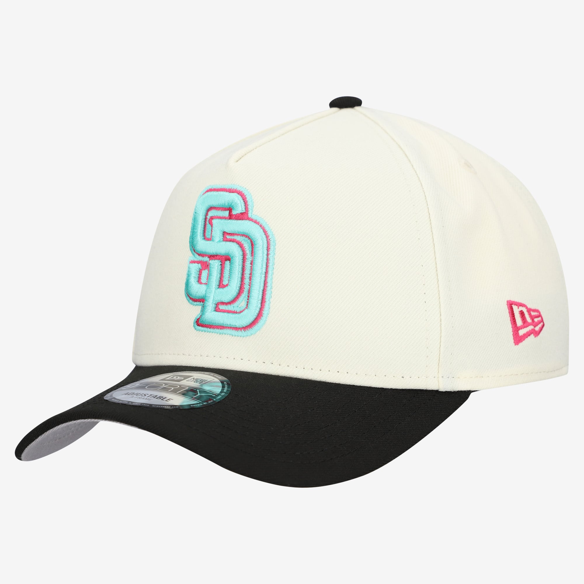 Men's New Era Cream San Diego Padres Stadium Chrome 9FORTY A-Frame Adjustable Hat
