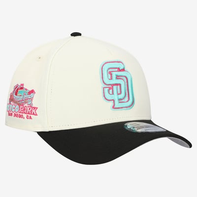 San Diego Padres New Era Stadium Chrome 9FORTY A-Frame Adjustable Hat - Cream