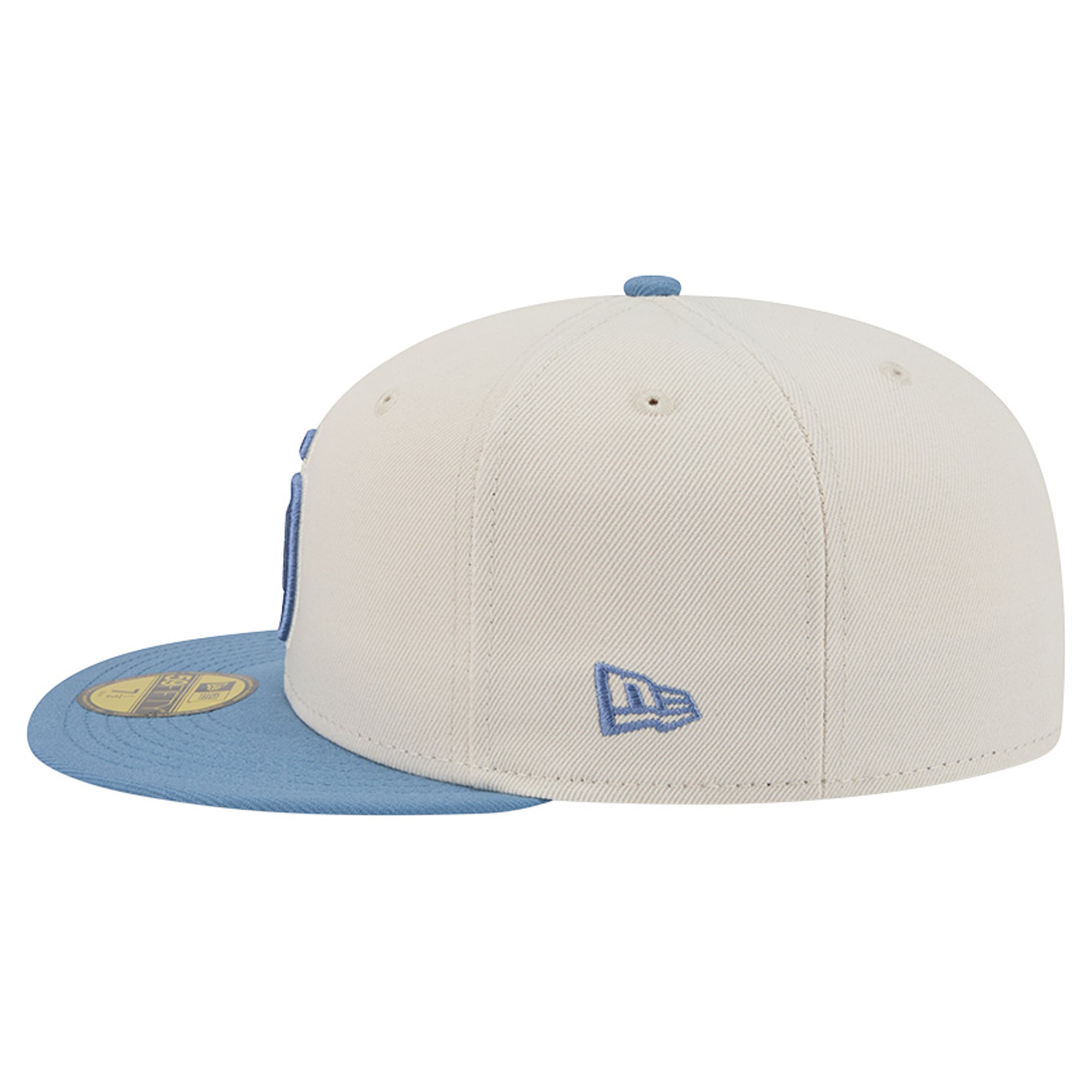 Casquette ajustée New Era 59FIFTY pour homme, coloris crème/bleu clair, San Diego Padres
