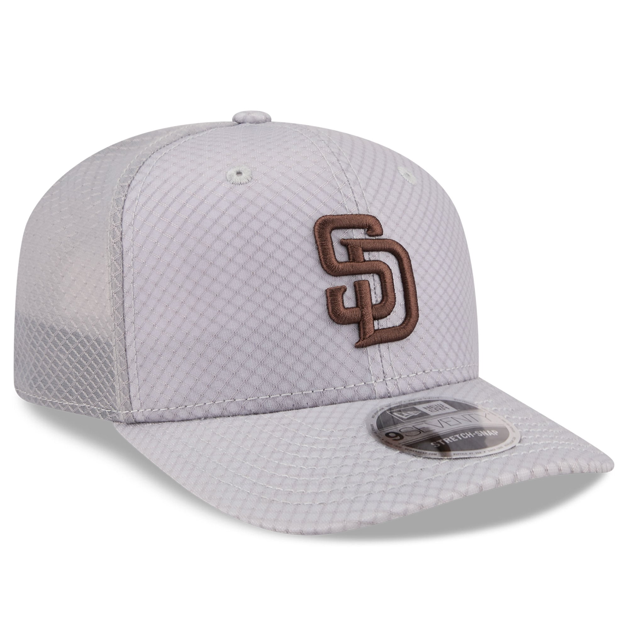 Casquette trucker ajustable New Era grise San Diego Padres 9SEVENTY pour homme