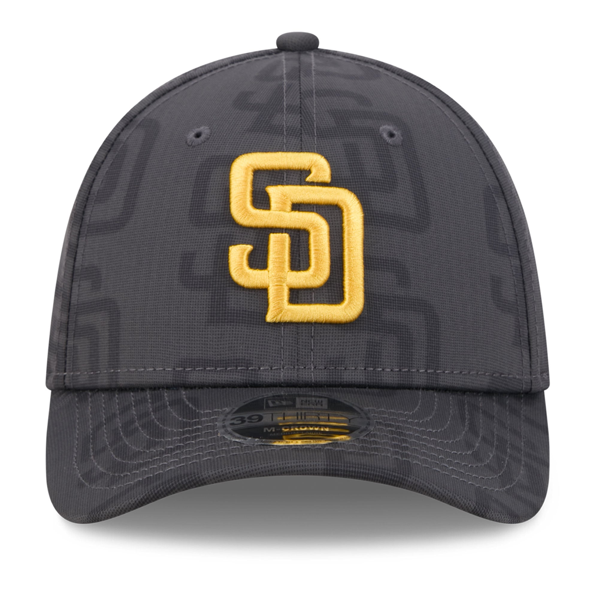 Men's New Era Gray San Diego Padres Halftone 39THIRTY Flex Hat