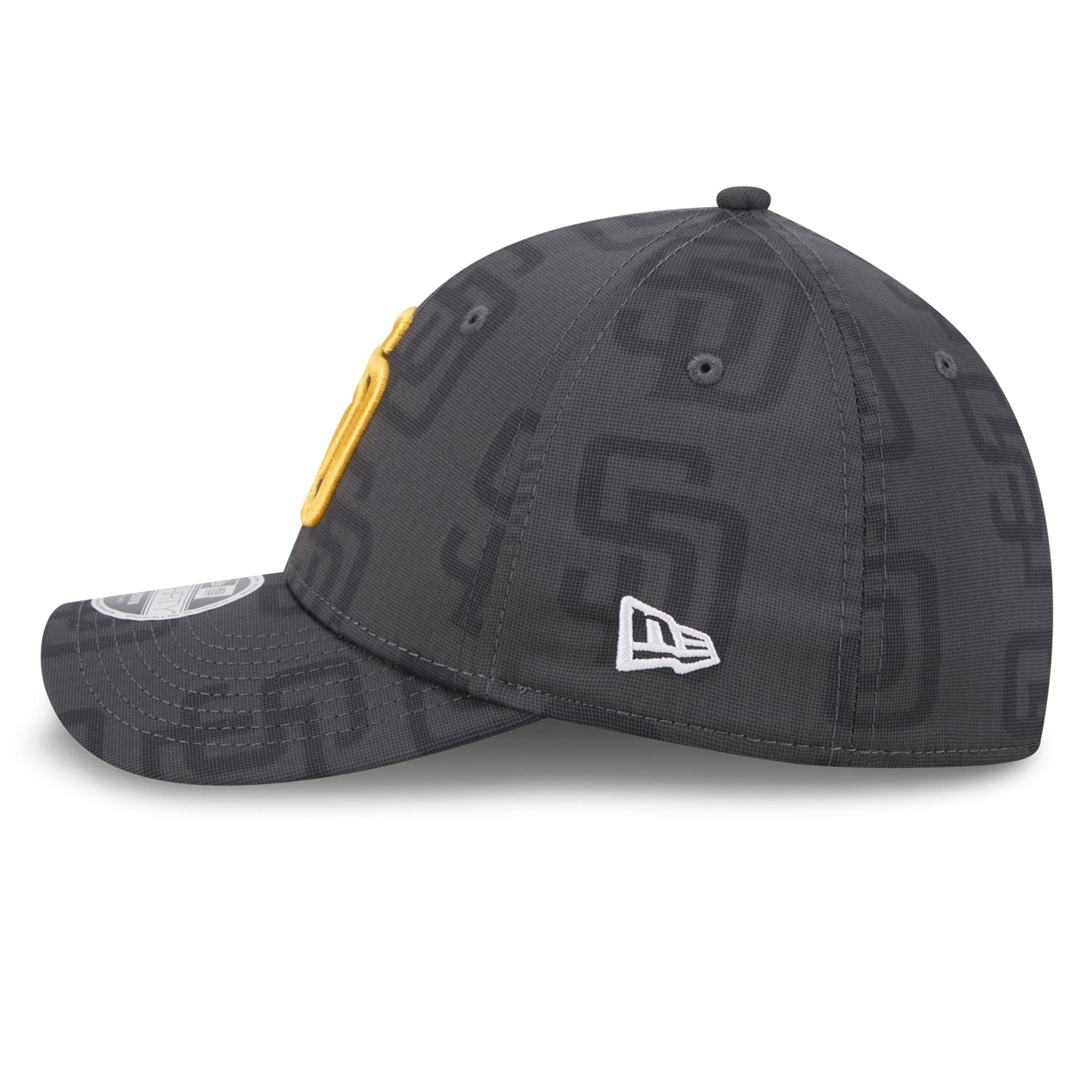 Men's New Era Gray San Diego Padres Halftone 39THIRTY Flex Hat