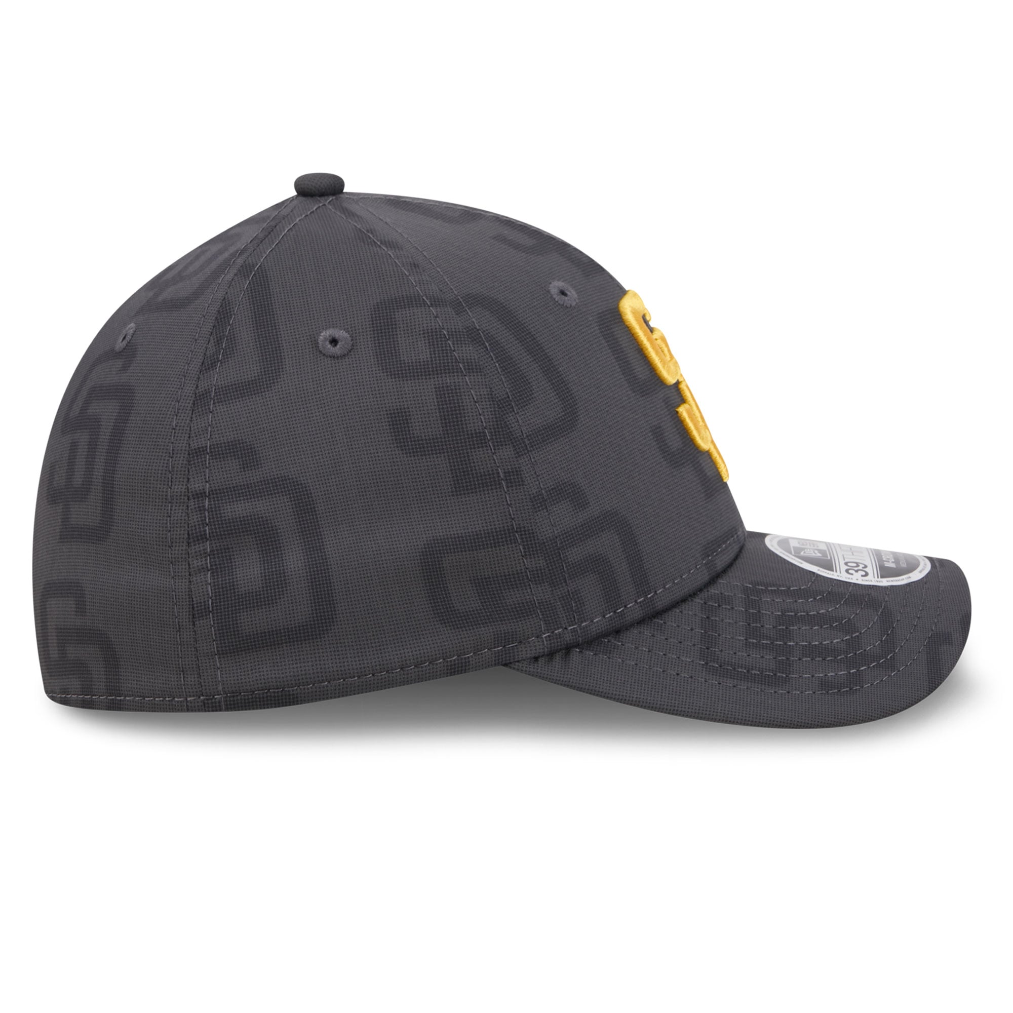 Men's New Era Gray San Diego Padres Halftone 39THIRTY Flex Hat