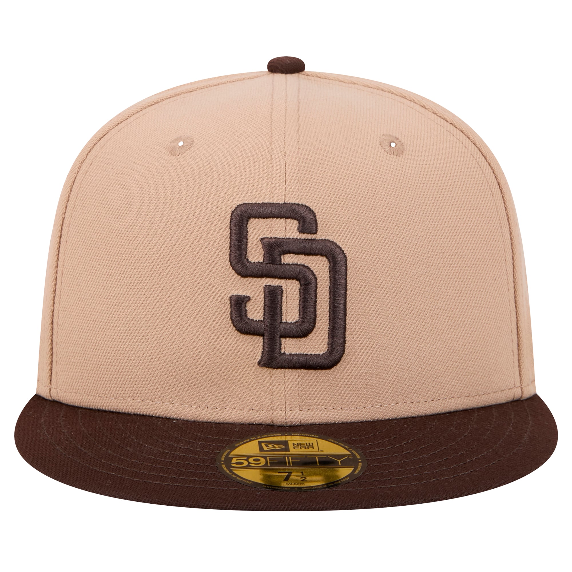 Men's New Era Khaki San Diego Padres 59FIFTY Fitted Hat