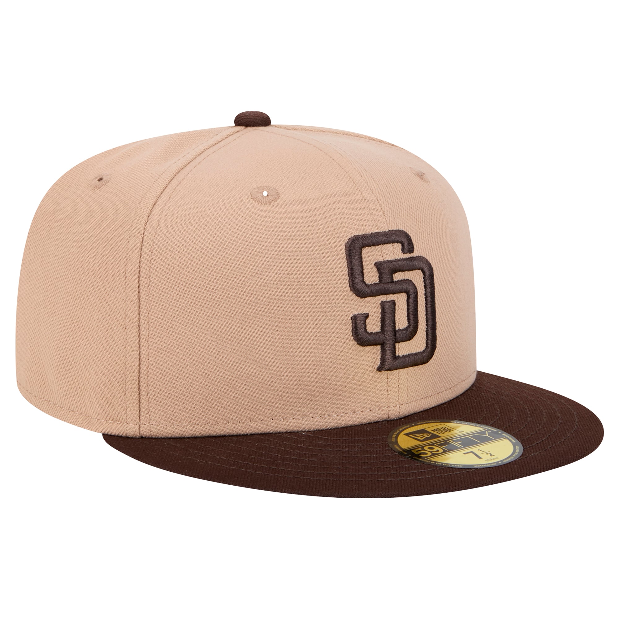 Men's New Era Khaki San Diego Padres 59FIFTY Fitted Hat