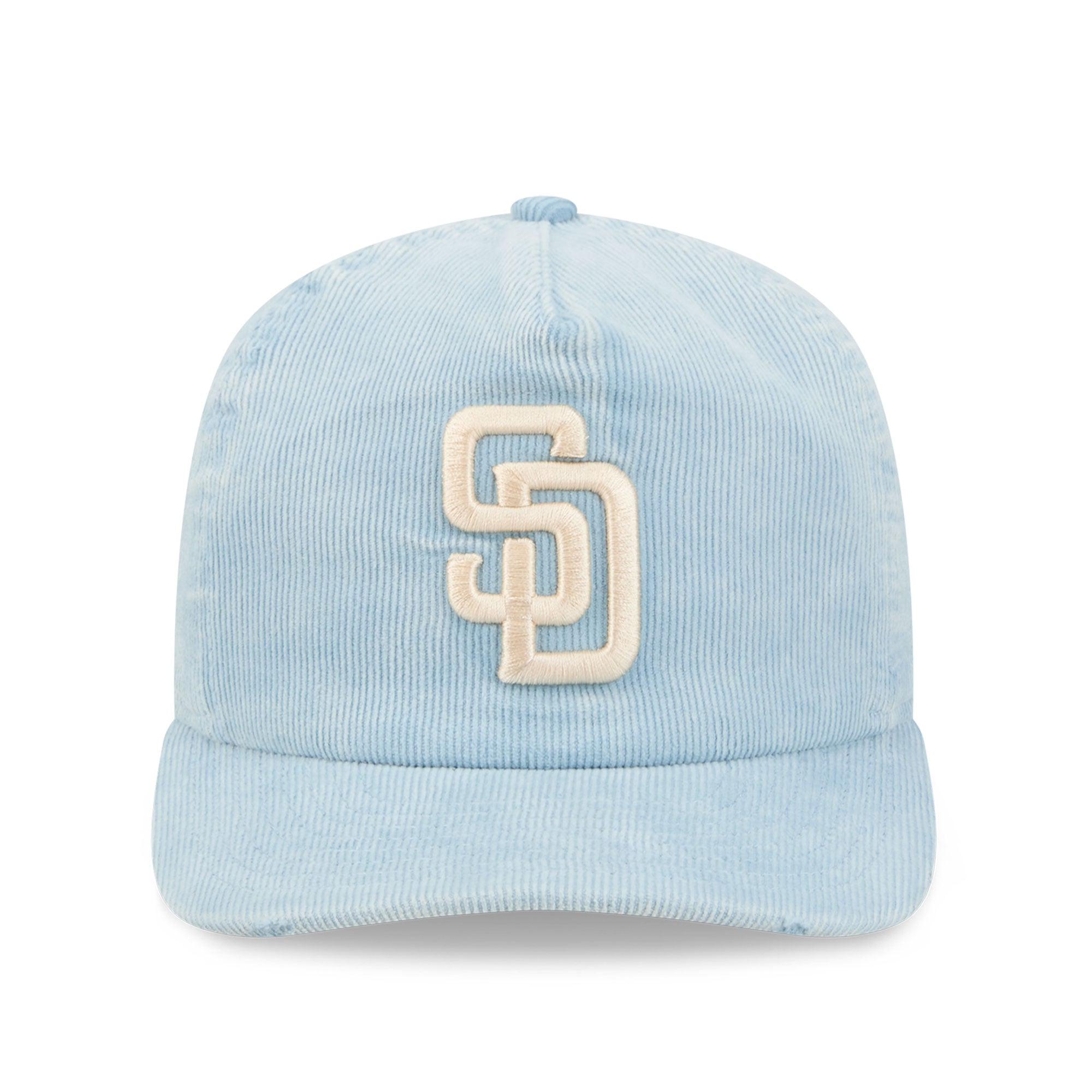 Casquette ajustable New Era 19TWENTY bleu clair en velours côtelé San Diego Padres pour homme