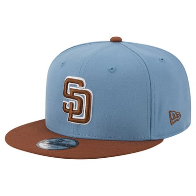 San Diego Padres New Era Color Pack 9FIFTY Snapback Hat - Light Blue/Brown