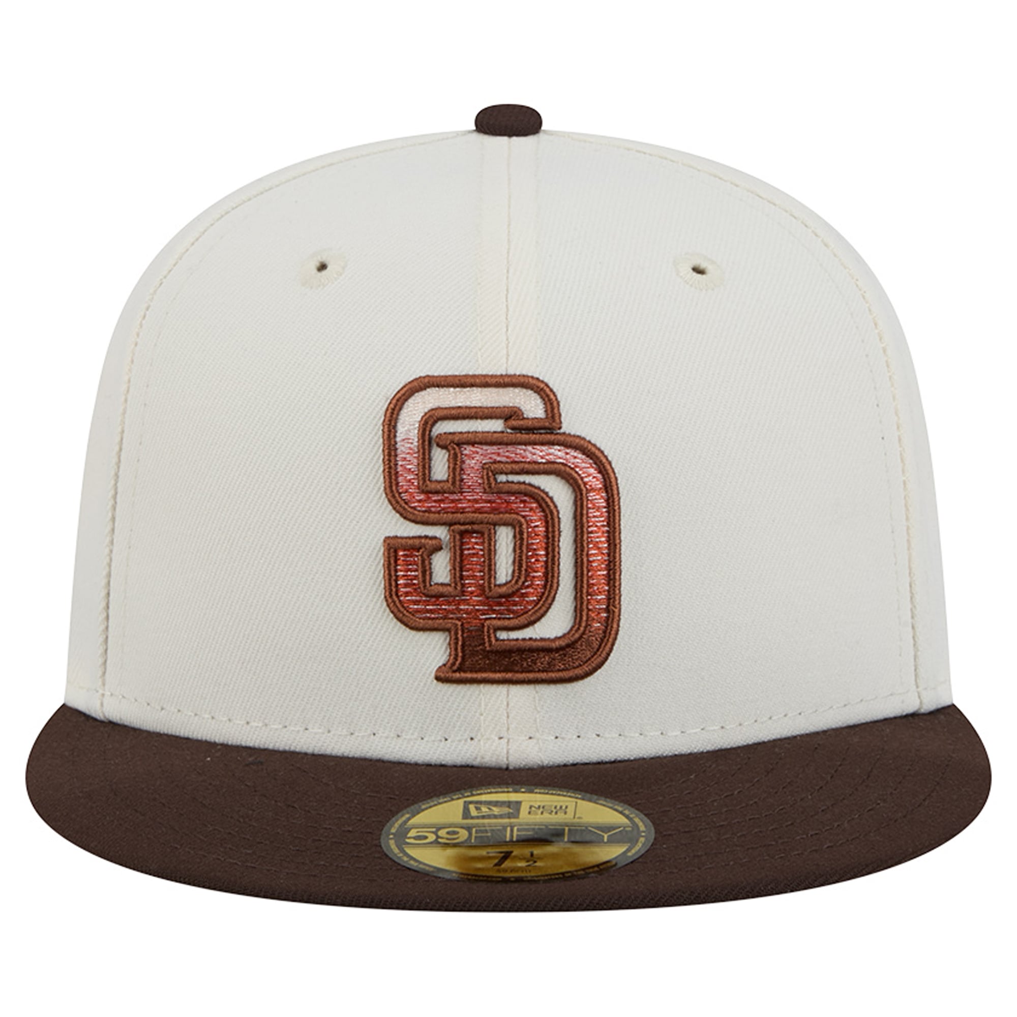 Men's New Era Natural/Brown San Diego Padres Pumpkin Spice 59FIFTY Fitted Hat