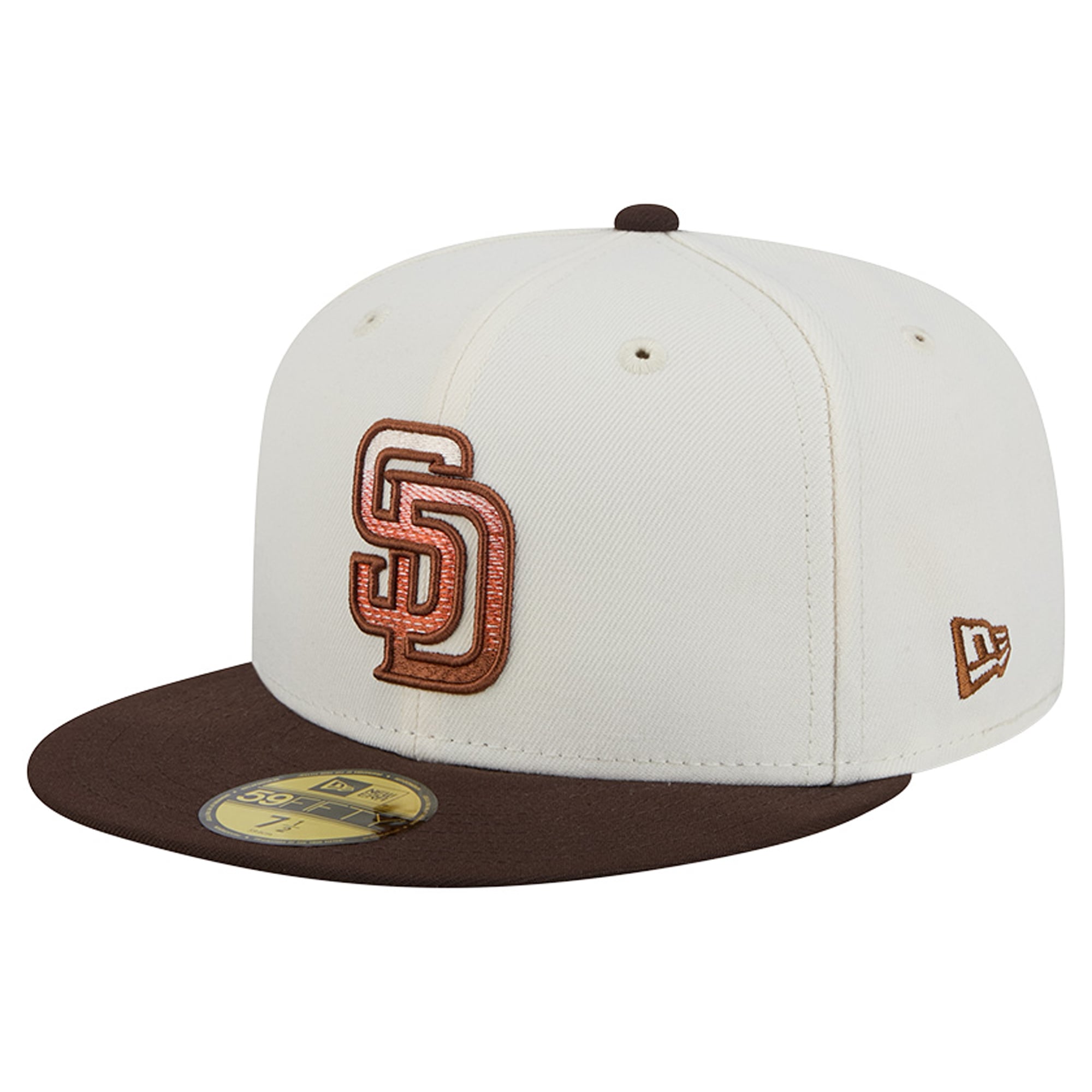Men's New Era Natural/Brown San Diego Padres Pumpkin Spice 59FIFTY Fitted Hat