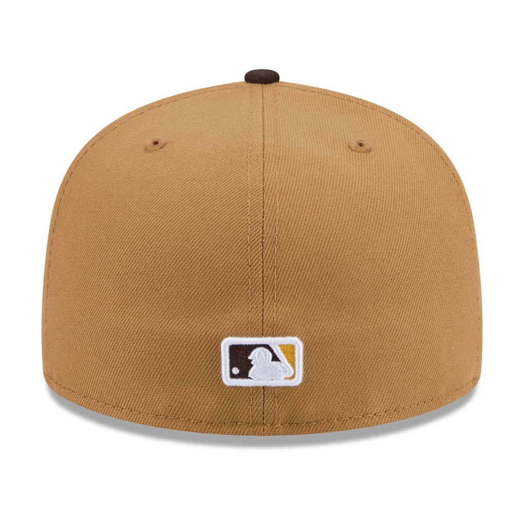 San Diego Padres New Era Fruit Sticker 59FIFTY Fitted Hat - Tan