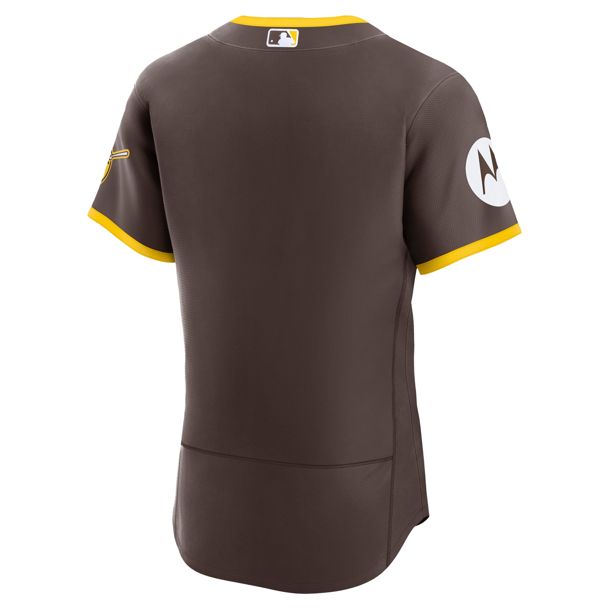 Men's Nike Khaki San Diego Padres Alternate Sponsor Patch Authentic Jersey