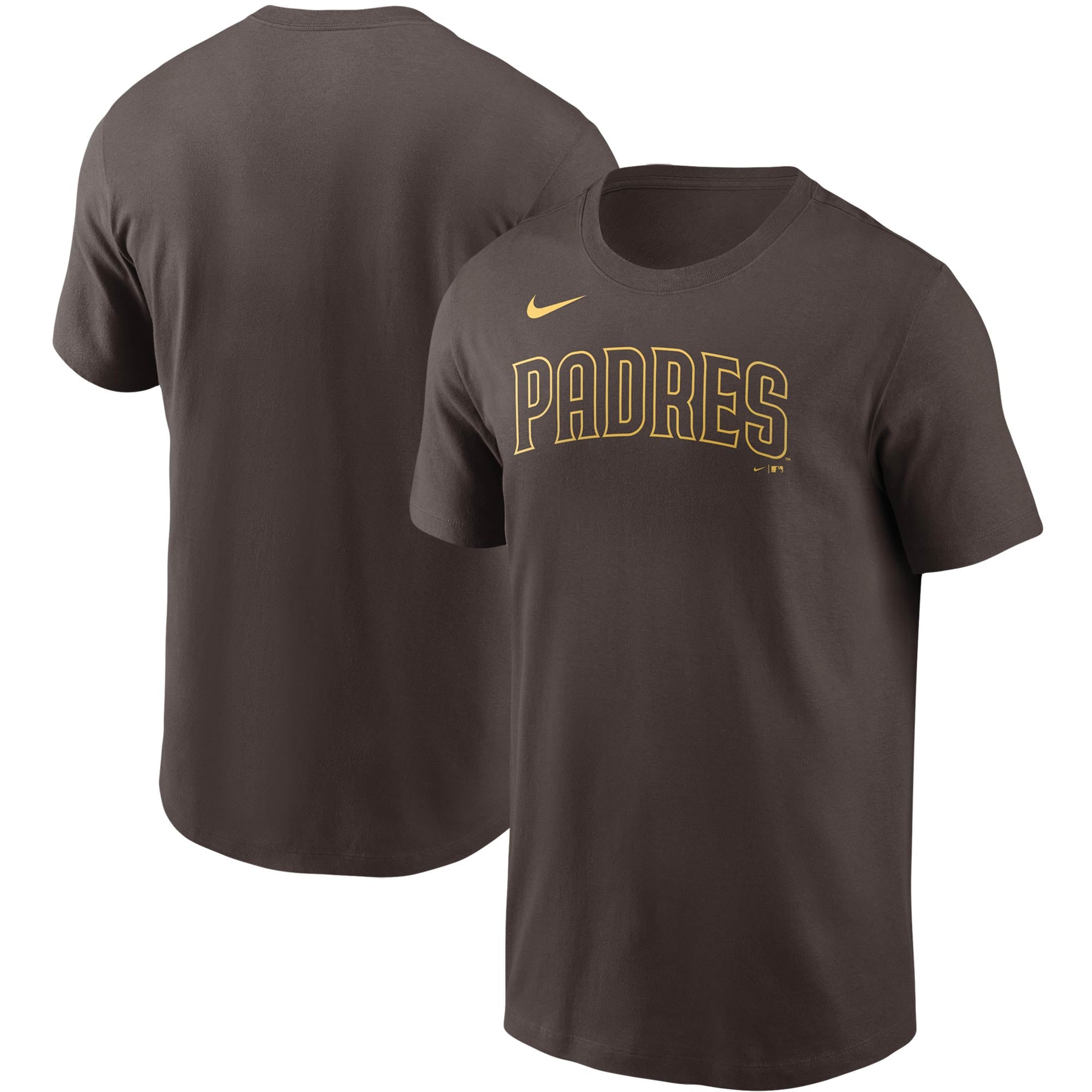 T-shirt Nike marron avec logo de l'équipe des San Diego Padres pour hommes