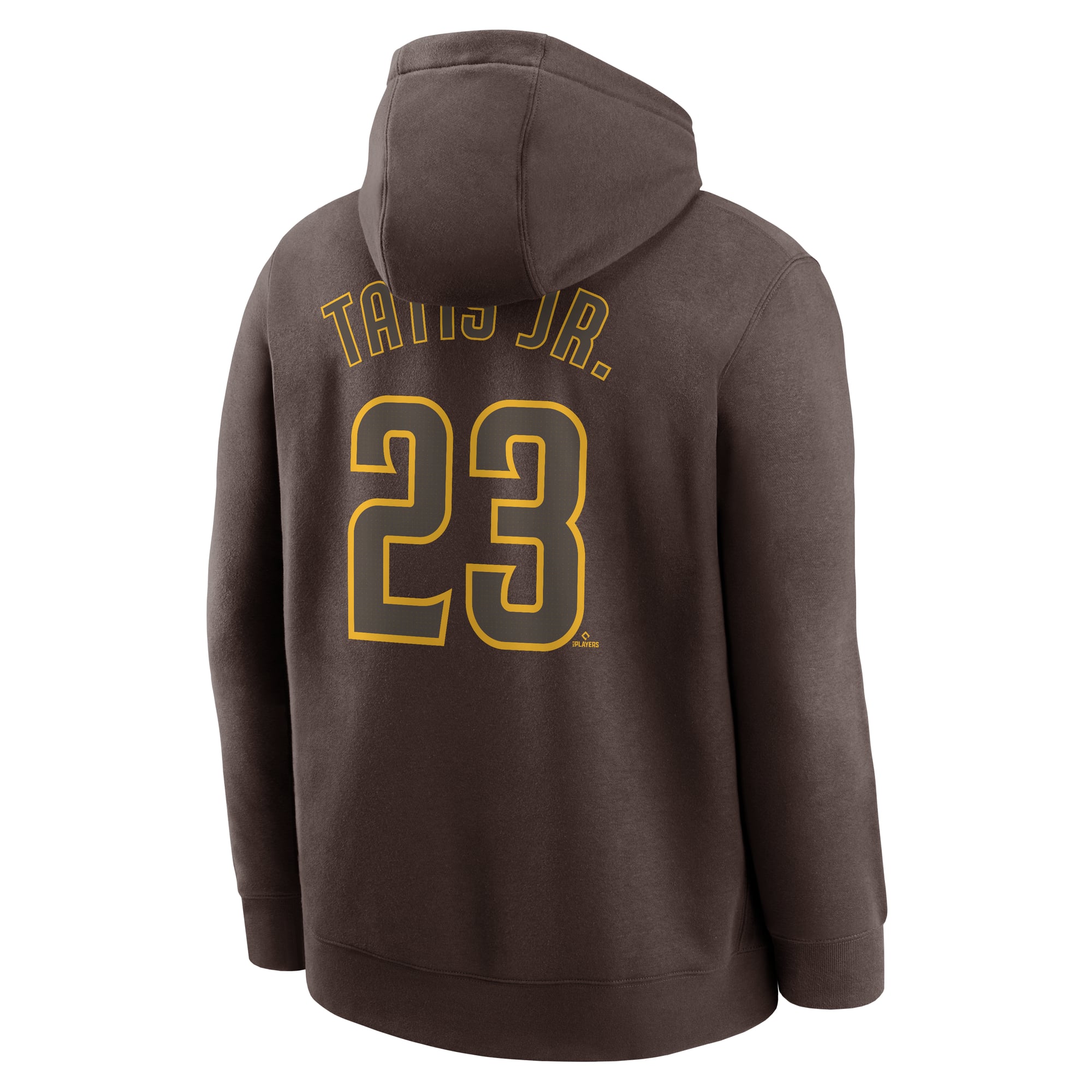 Men's Nike Fernando Tatis Jr. Brown San Diego Padres Player Name & Number Club Pullover Hoodie