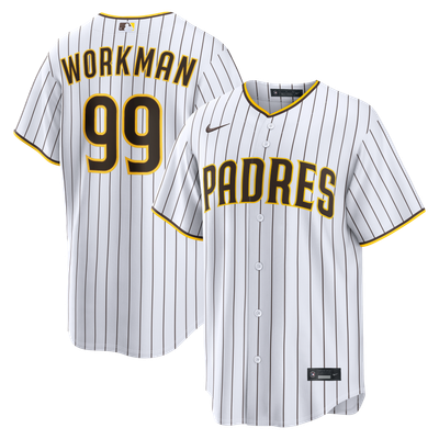 Gage Workman San Diego Padres Nike Home Replica Jersey - White