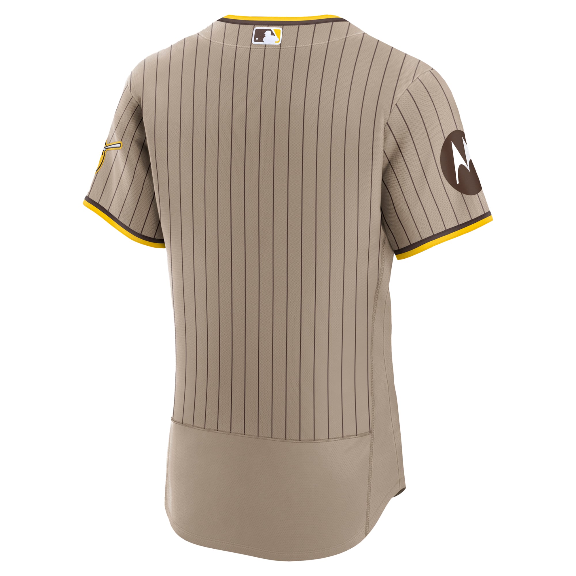 Maillot authentique Nike kaki pour homme des Padres de San Diego, avec écusson sponsor alternatif