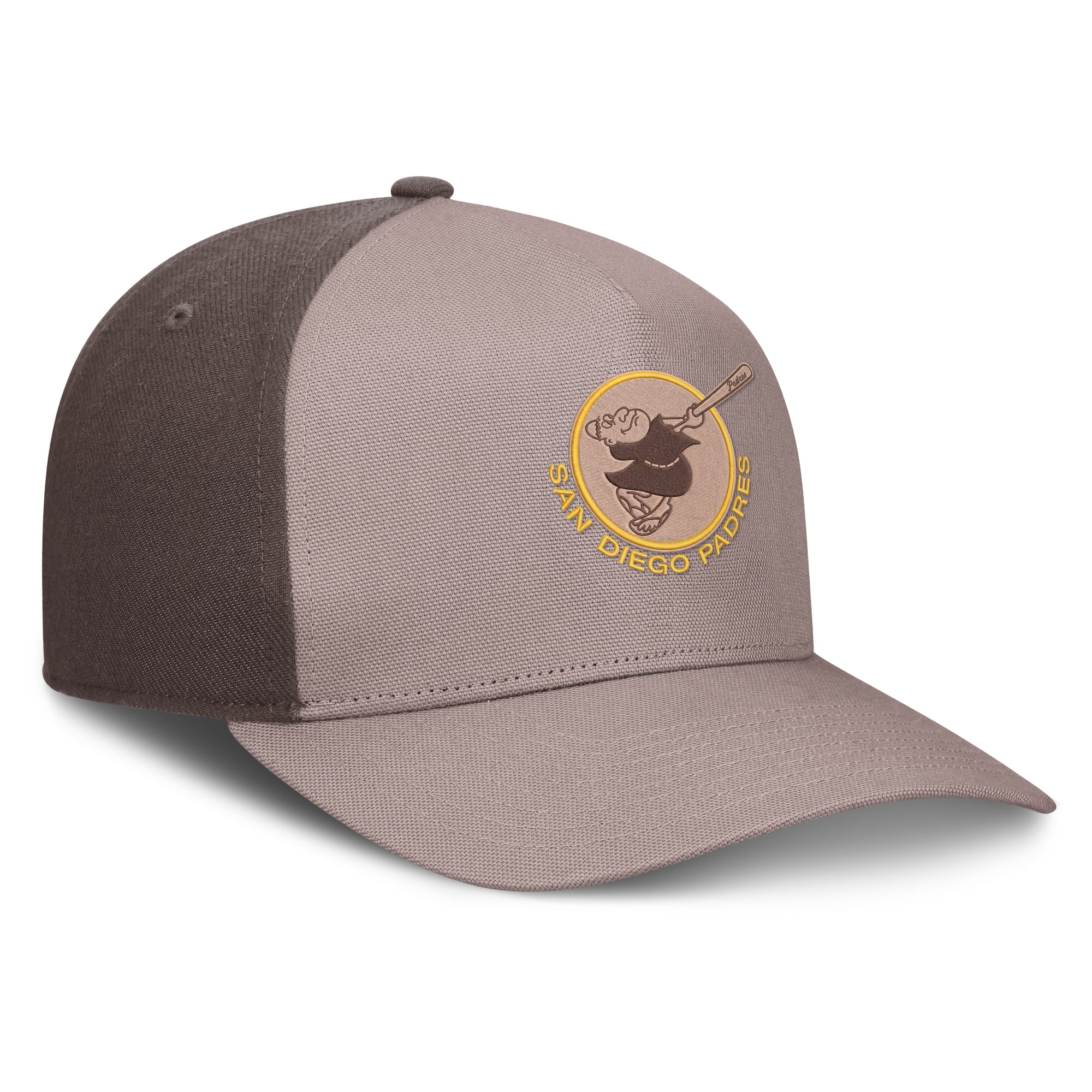 Casquette ajustable Nike marron clair/marron San Diego Padres Cooperstown Rise A-Frame pour homme